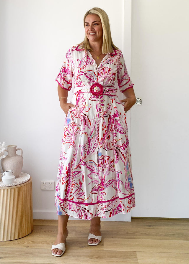 Delaney Maxi Dress - Botanical Pink
