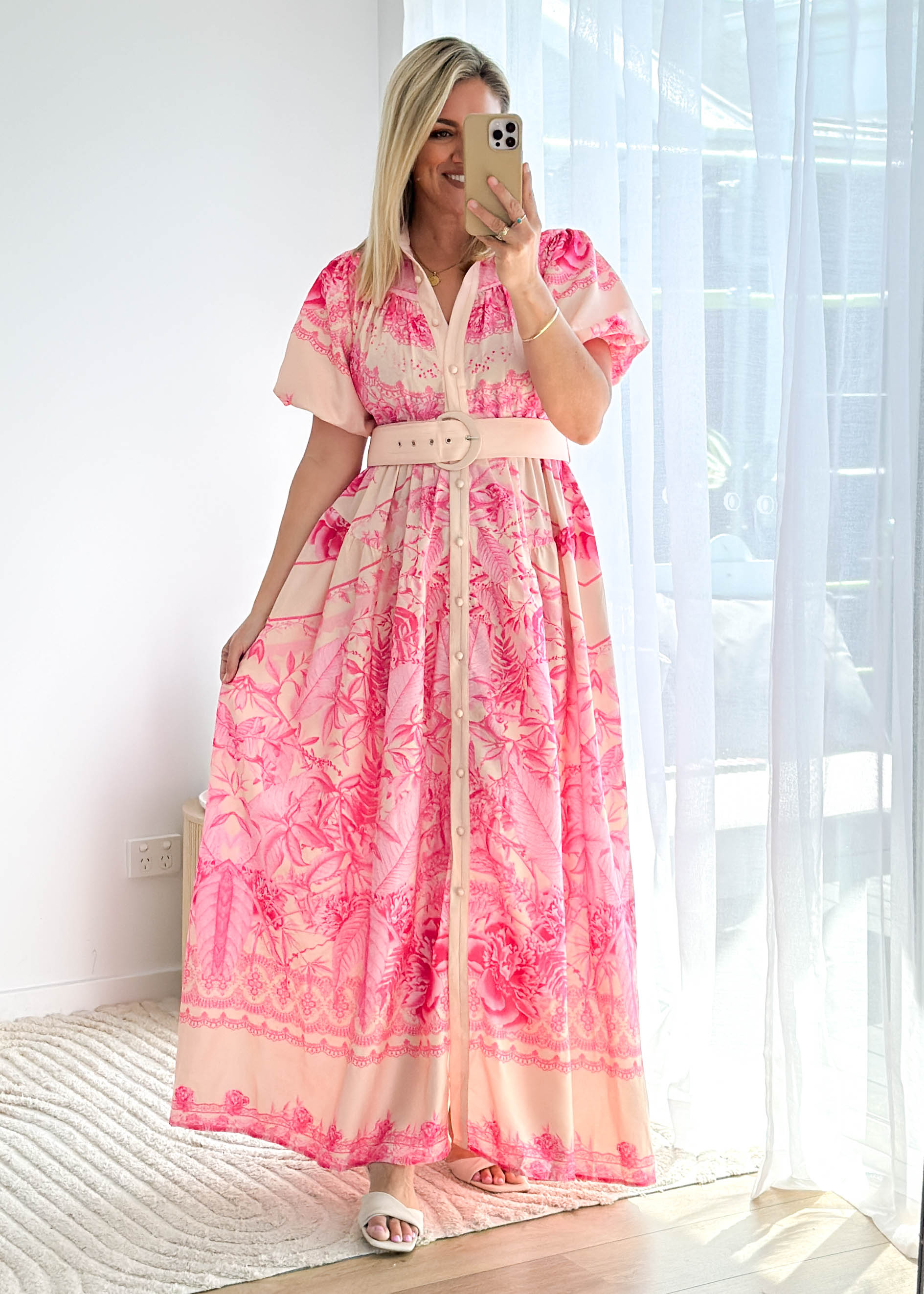 Anouk Maxi Dress - Madeline Pink