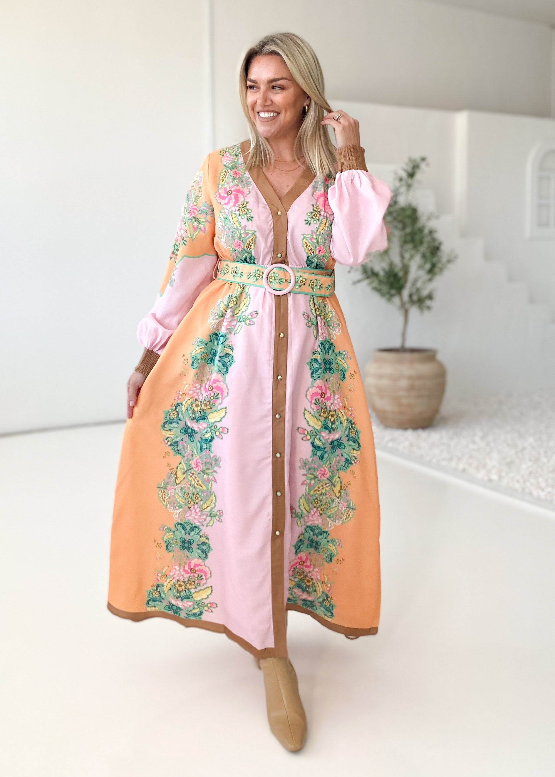 Feltix Maxi Dress - Gia Pink