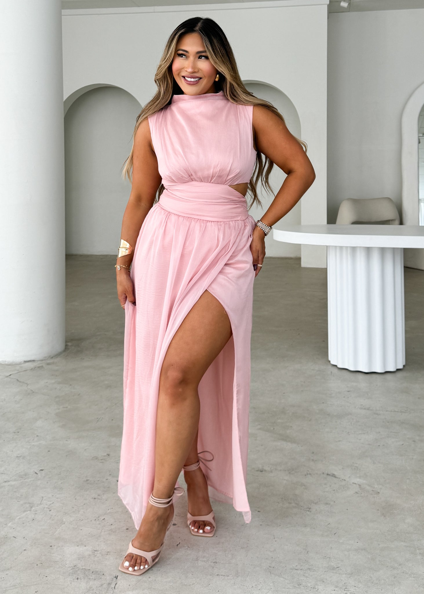 Everett Maxi Dress - Pink