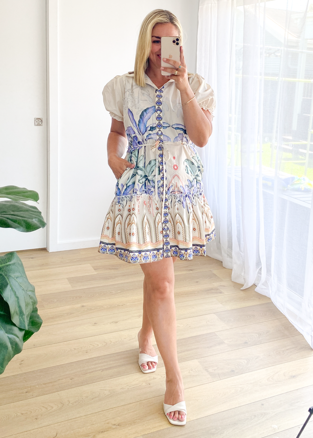 Aliciah Dress - Cream