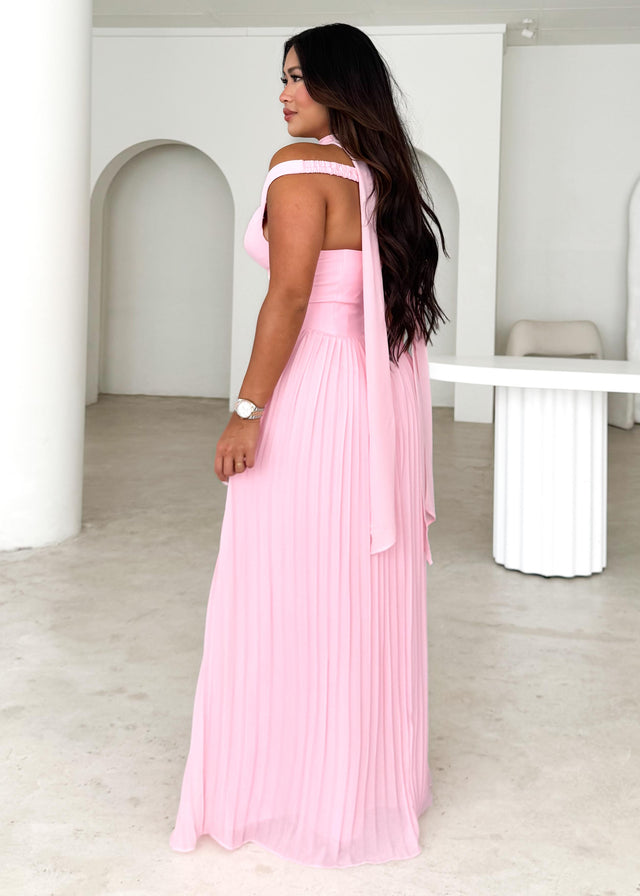 Niah Off Shoulder Maxi Dress - Pink