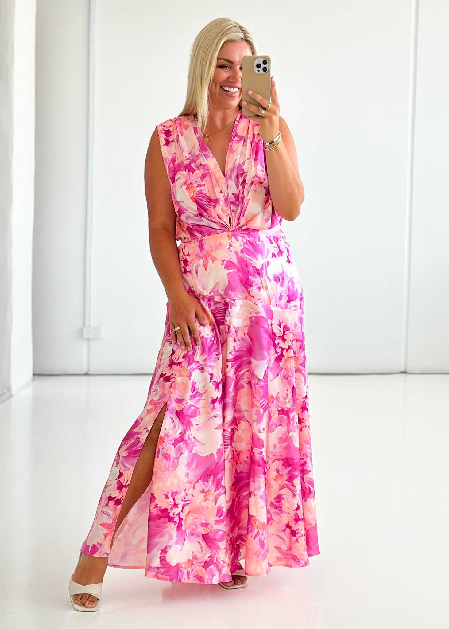 Divinity Maxi Dress - Pink Floral