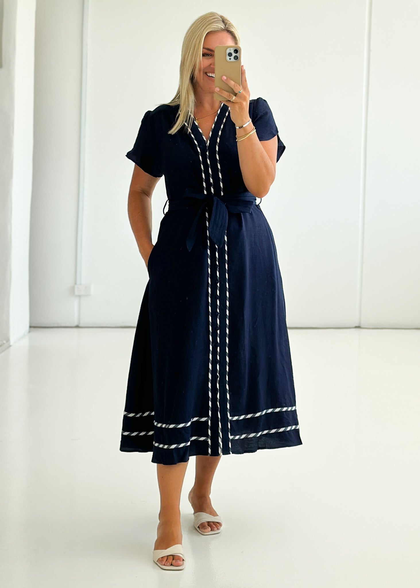 Sangria Maxi Dress - Navy