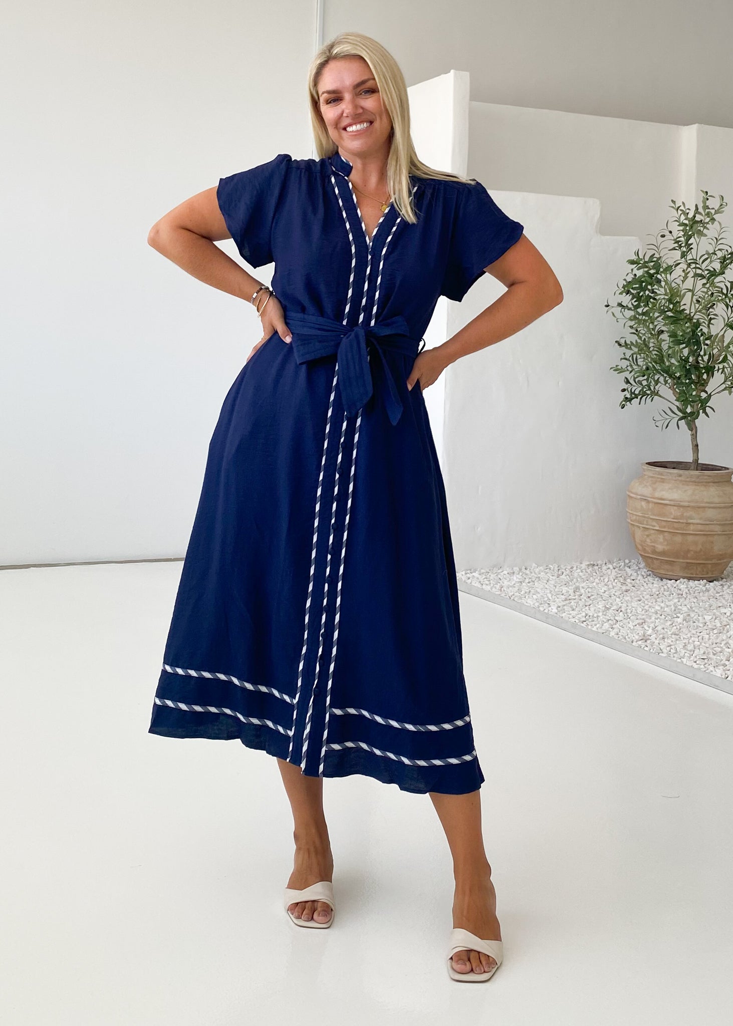 Sangria Maxi Dress - Navy