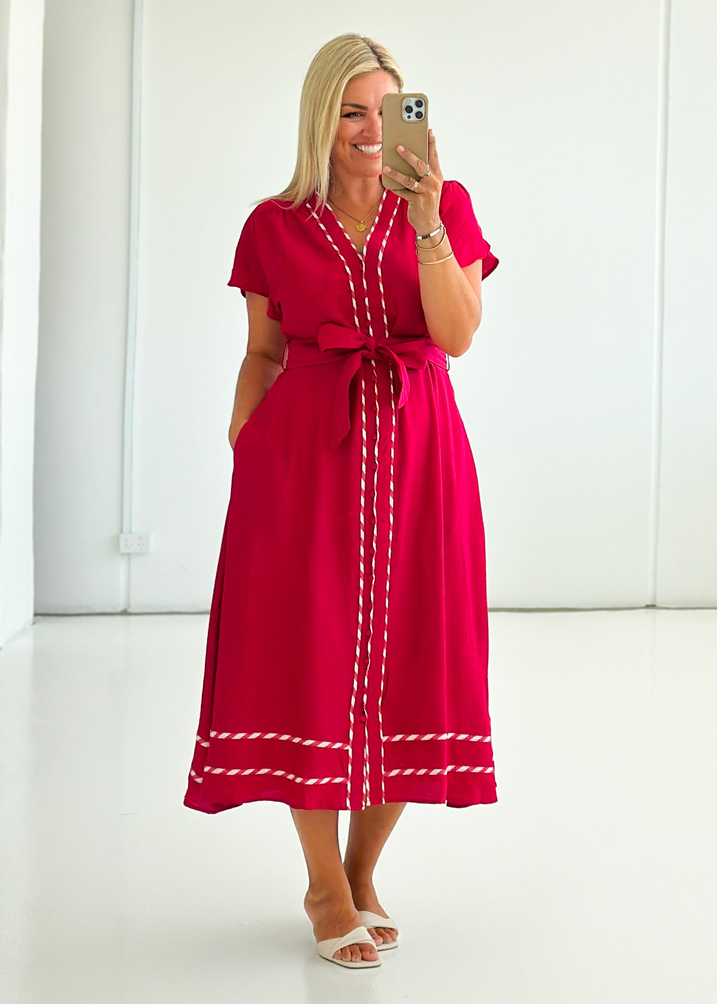 Sangria Maxi Dress - Berry