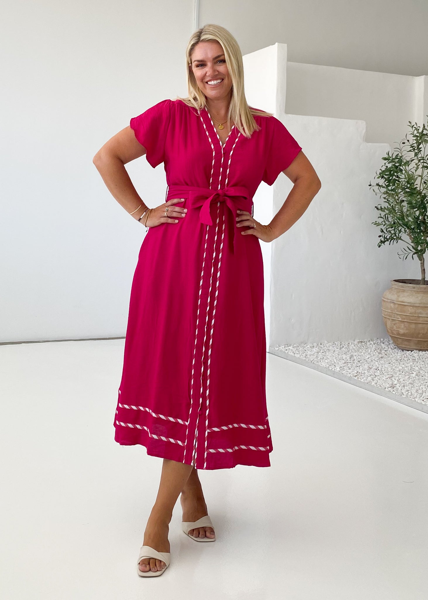 Sangria Maxi Dress - Berry