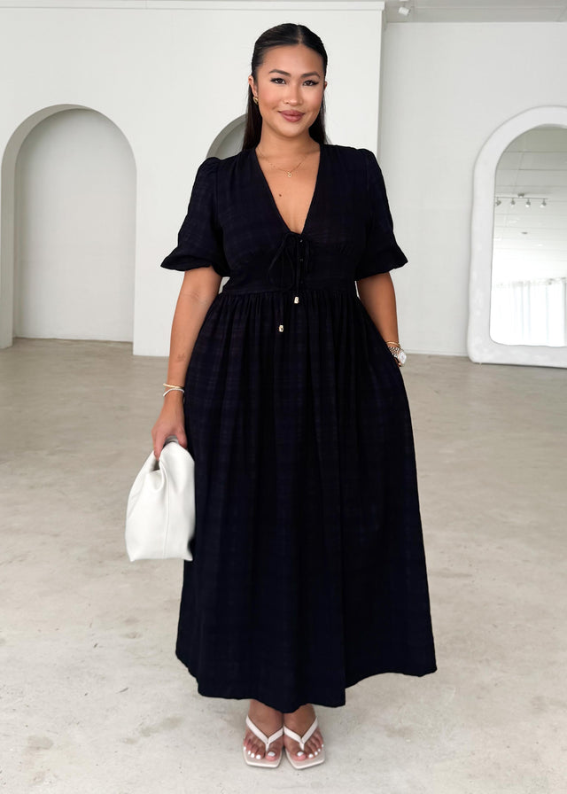 Lillyanne Midi Dress - Black