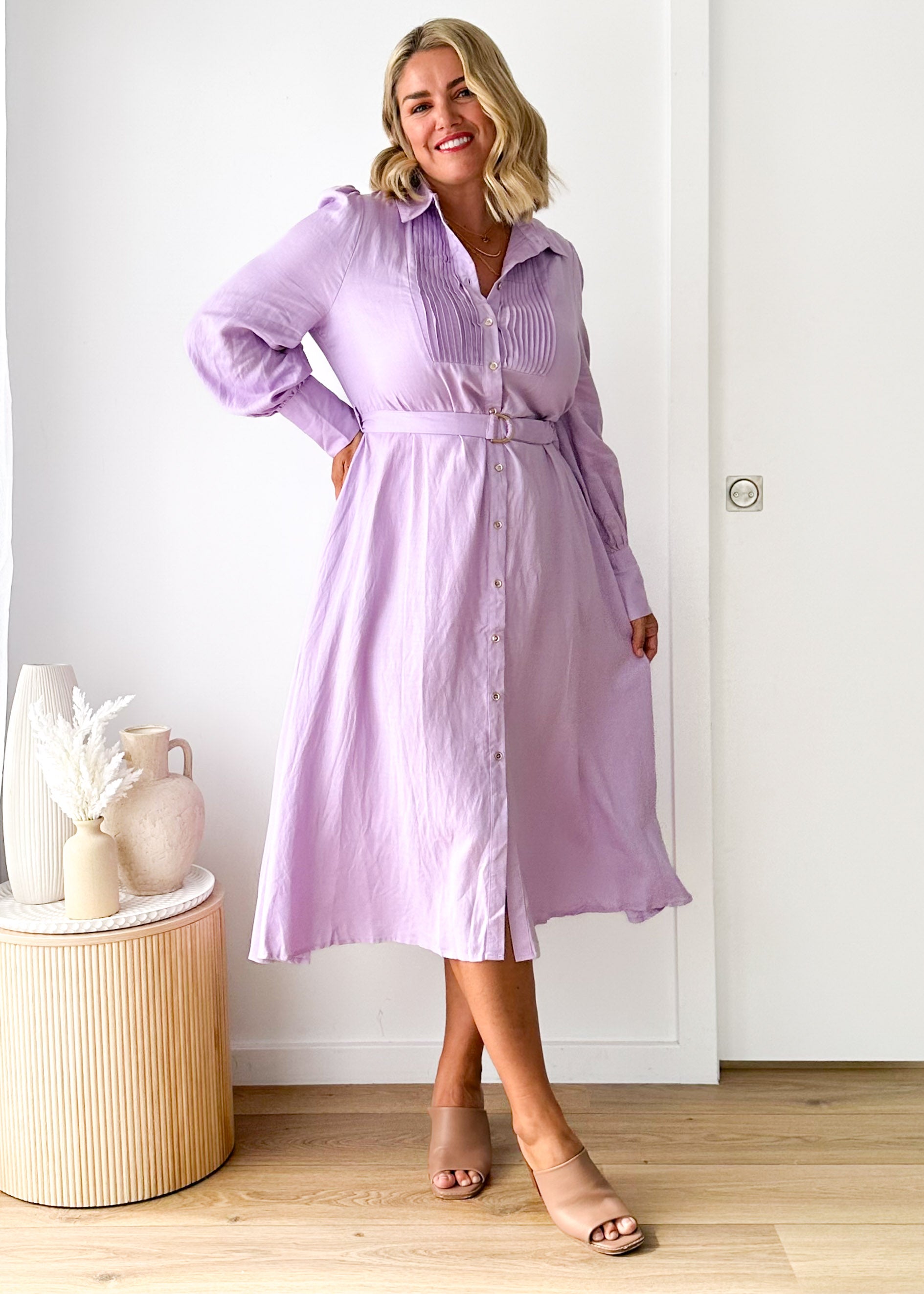 Maxeen Midi Dress - Lilac