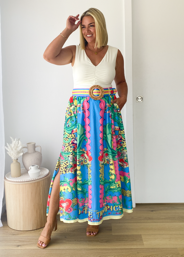 Palomia Maxi Skirt - Rio Tropics