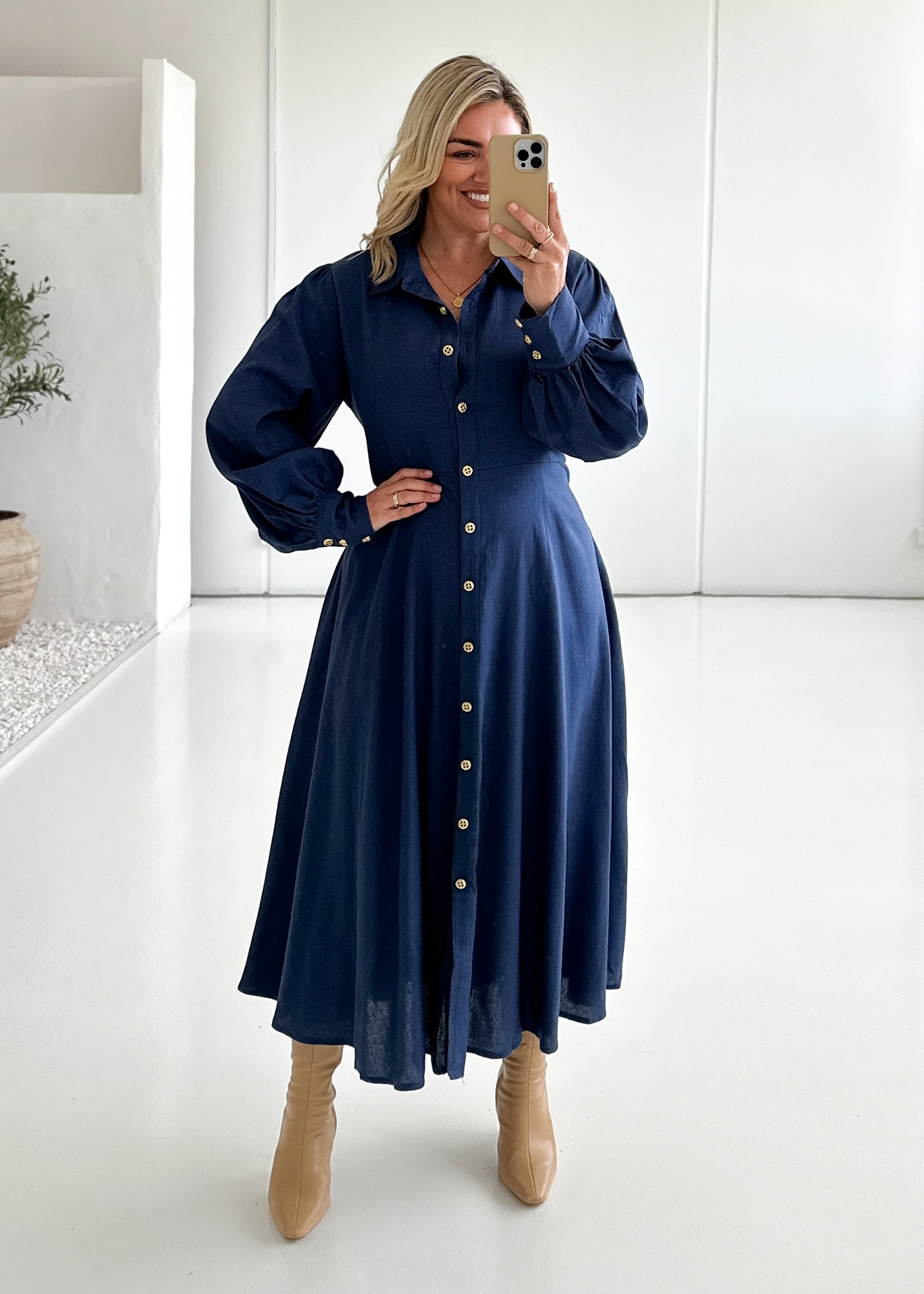 Aspen Maxi Dress - Navy