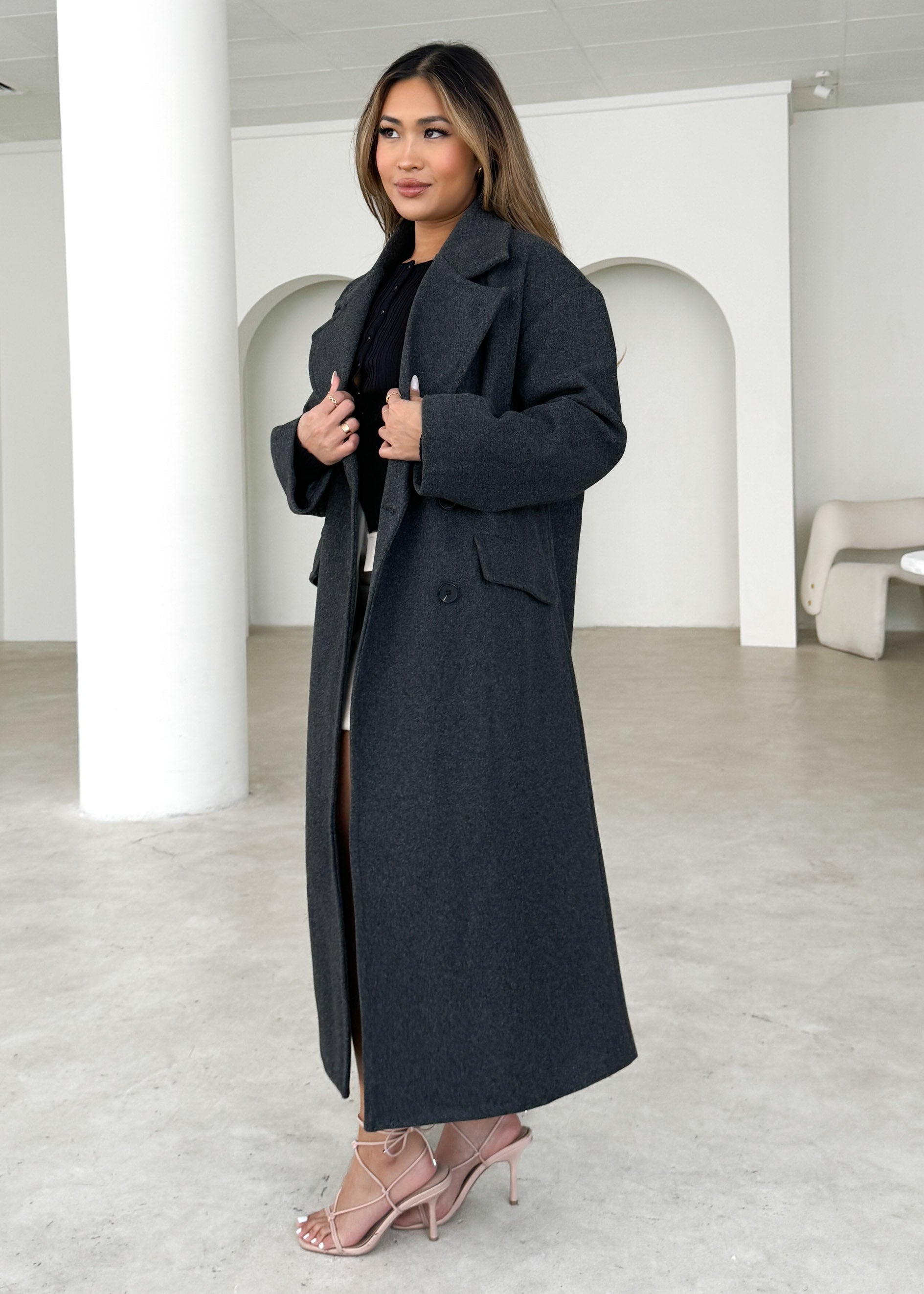 Ajax Coat - Charcoal