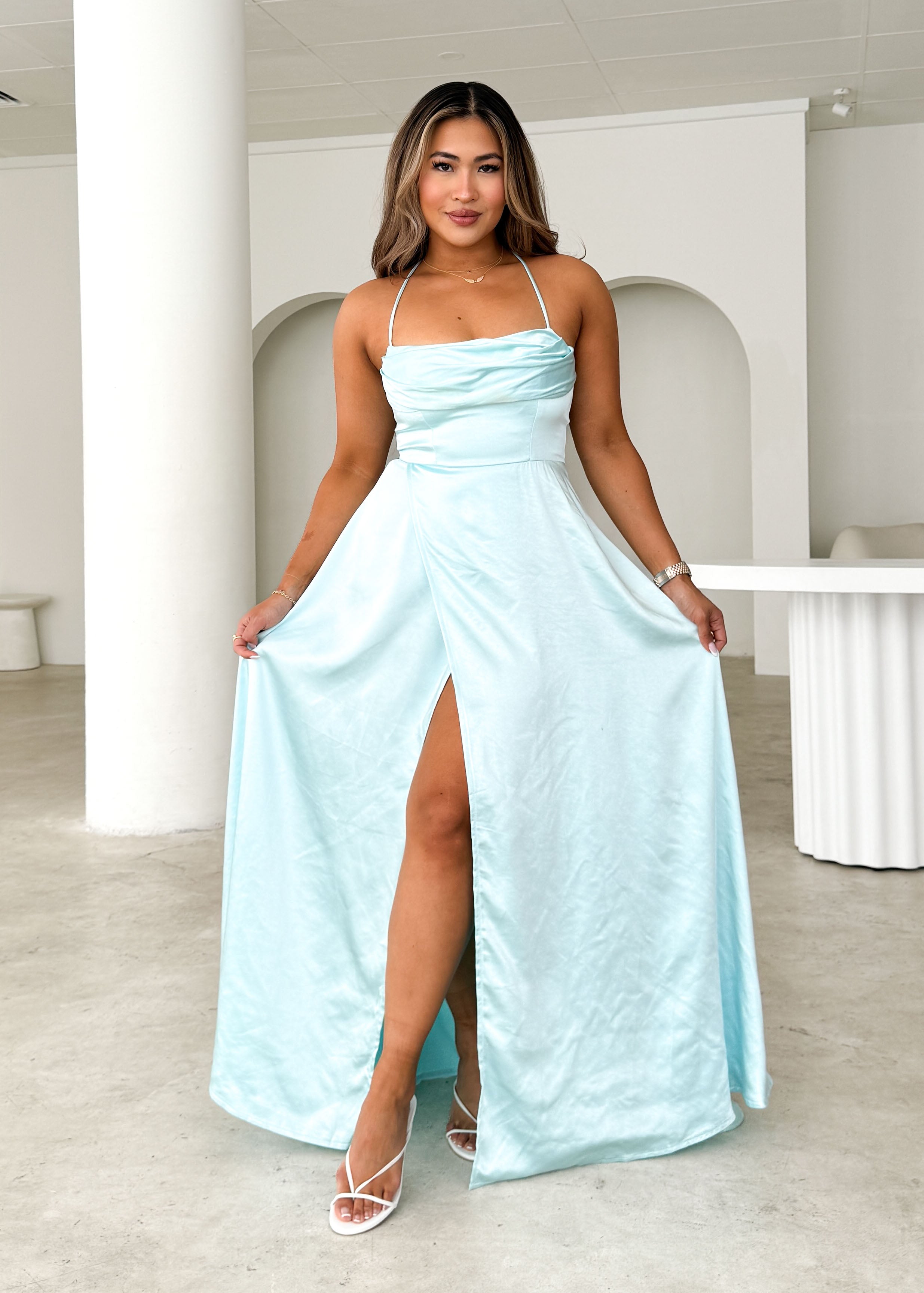 Mahala Maxi Dress - Ice Blue