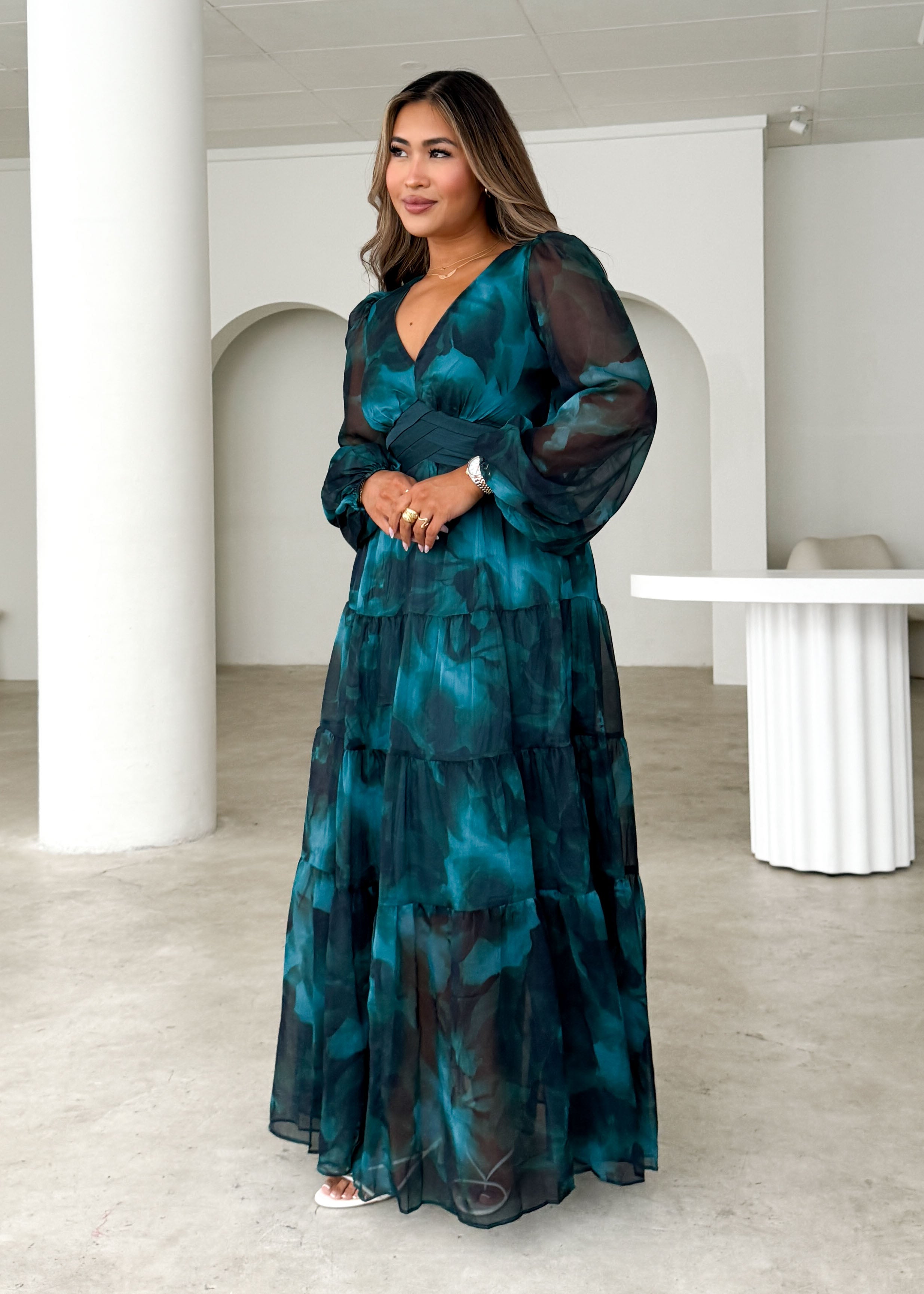 Mayella Maxi Dress - Deep Lagoon