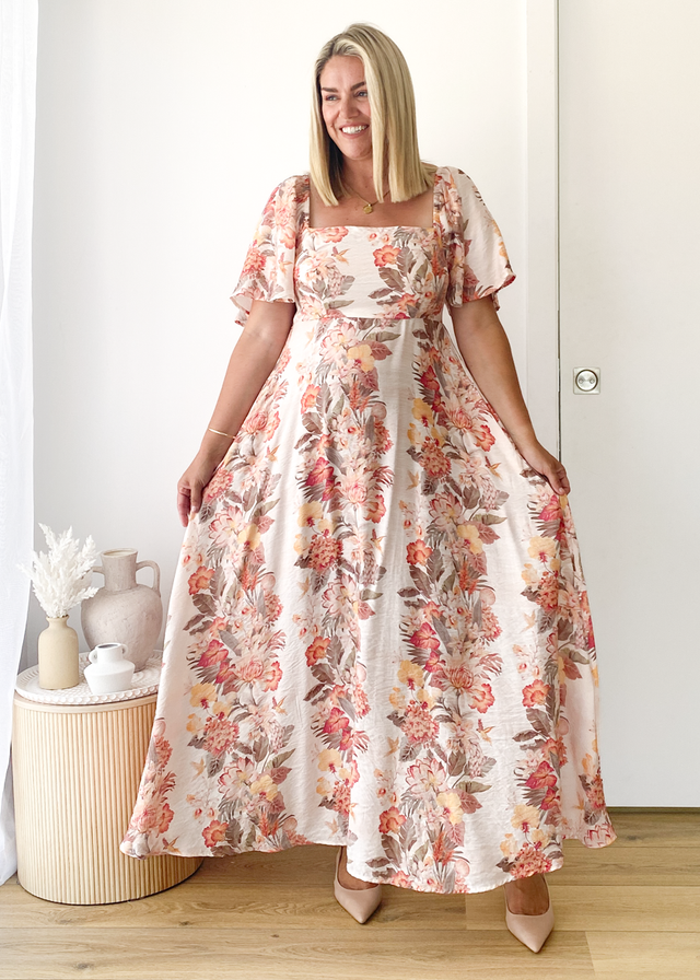 Ailea Maxi Dress - Blush Bloom