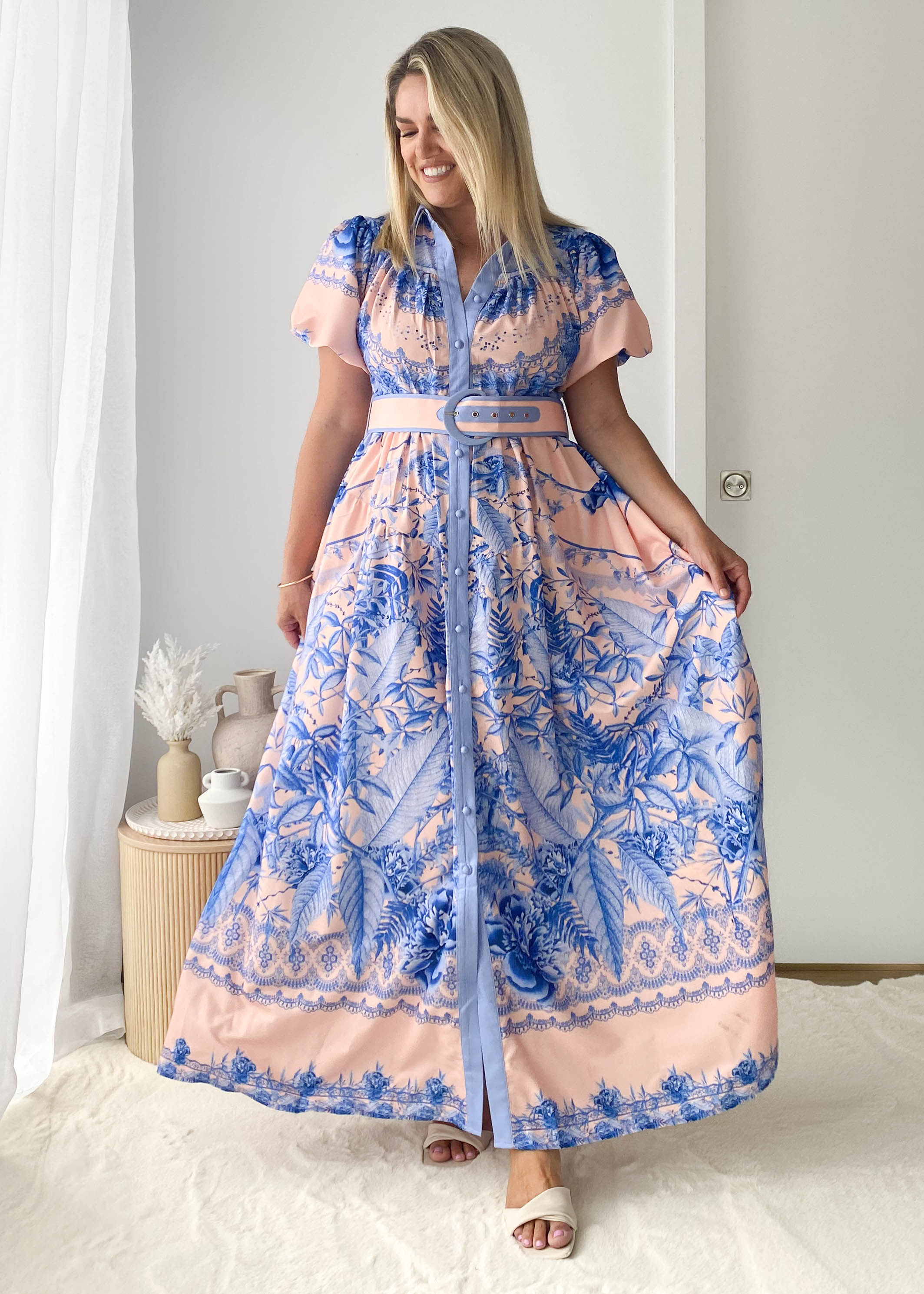 PRE-ORDER: Anouk Maxi Dress - Madeline Blue