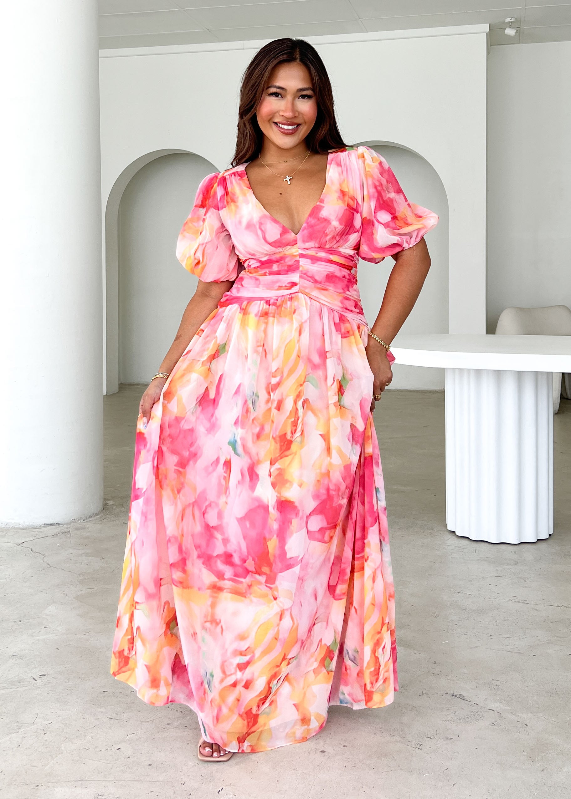 Aubree Maxi Dress - Ruby Splash