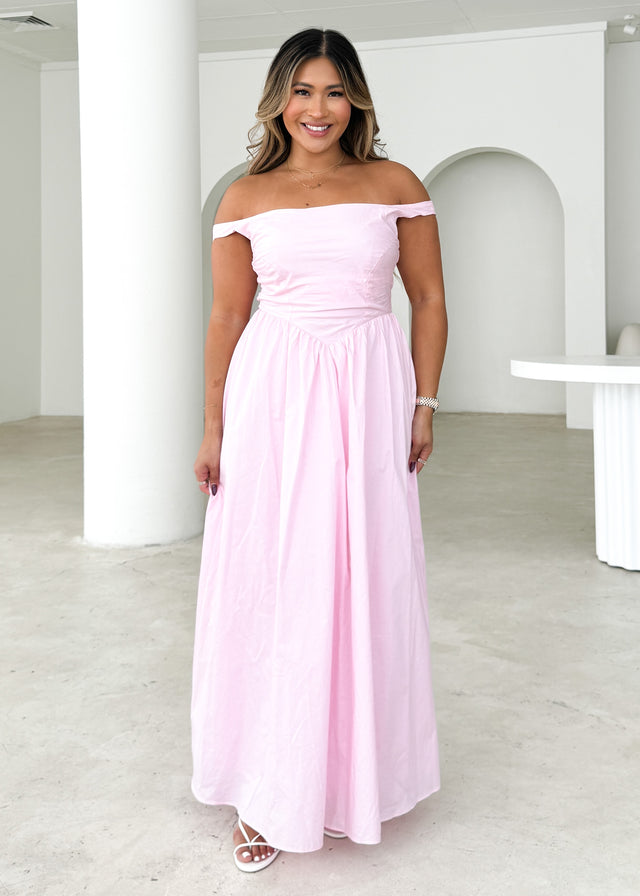 Haven One Shoulder Maxi Dress - Blush