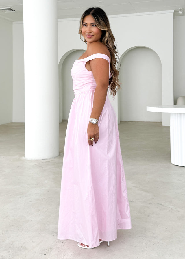 Haven One Shoulder Maxi Dress - Blush