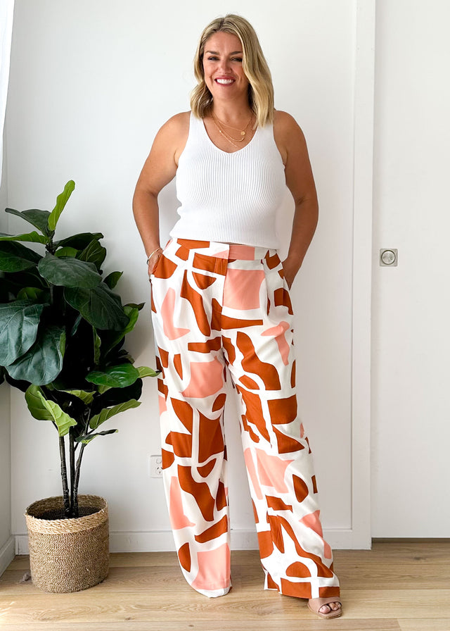 Mavena Pants - Cinnamon Peach