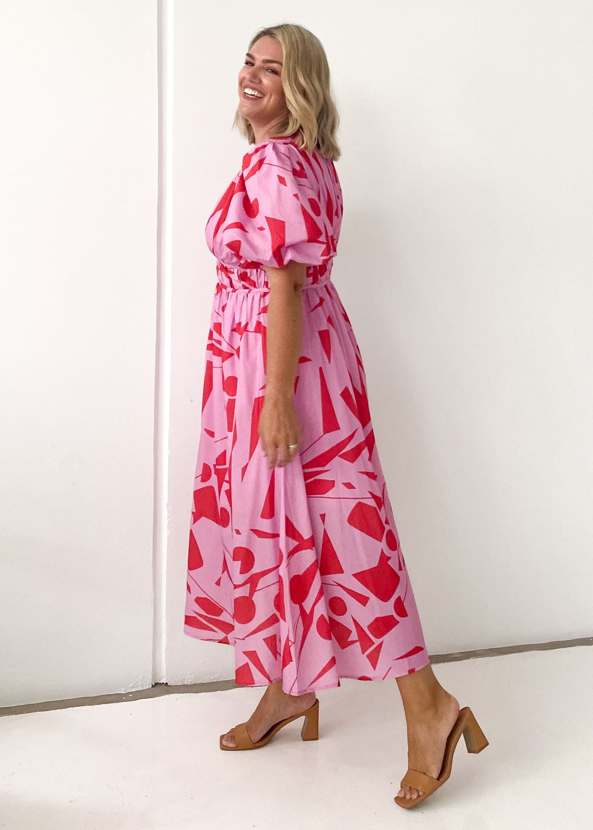 Arial Midi Dress - Candy Geo