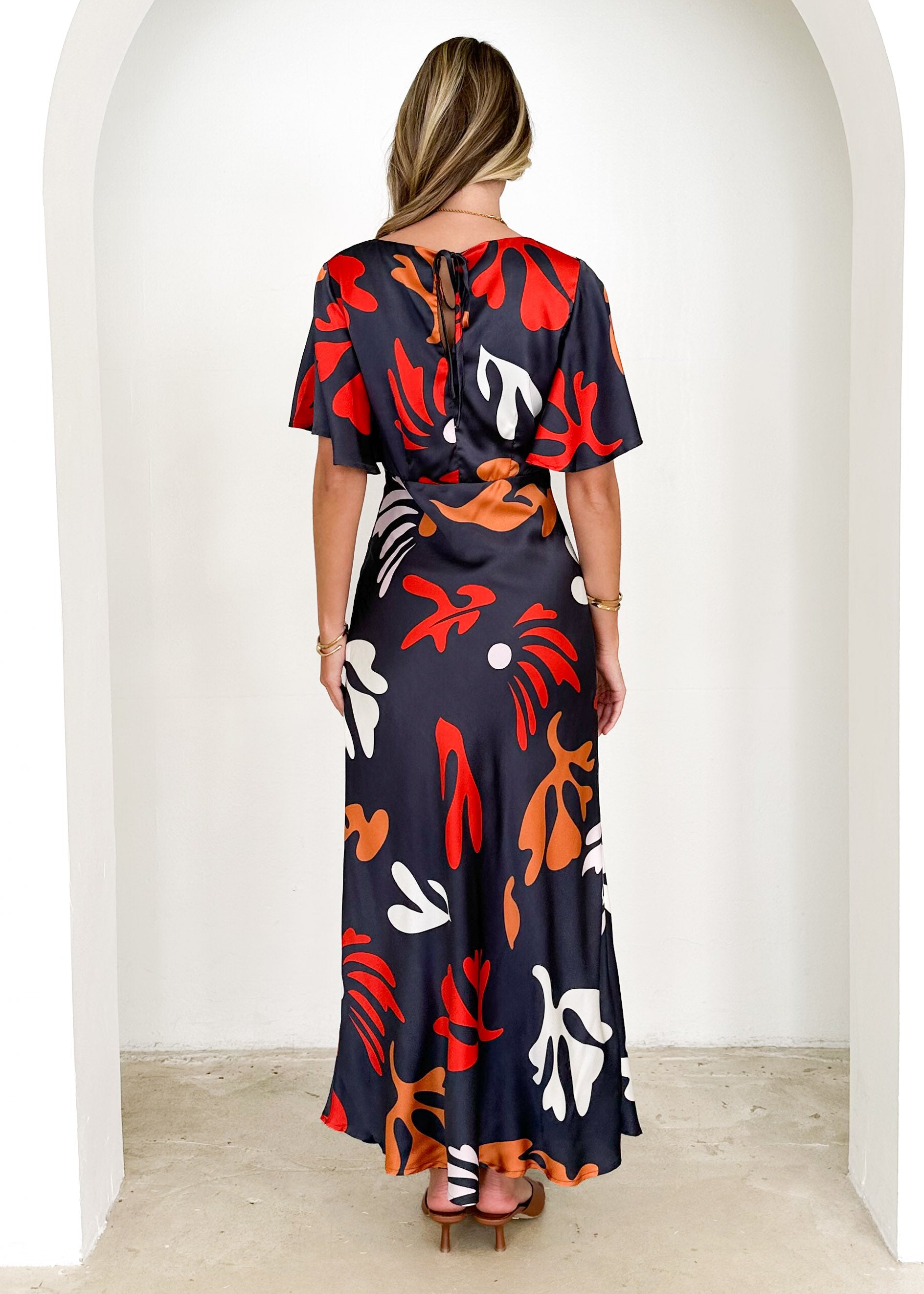 Mintoe Maxi Dress - Slate Abstract