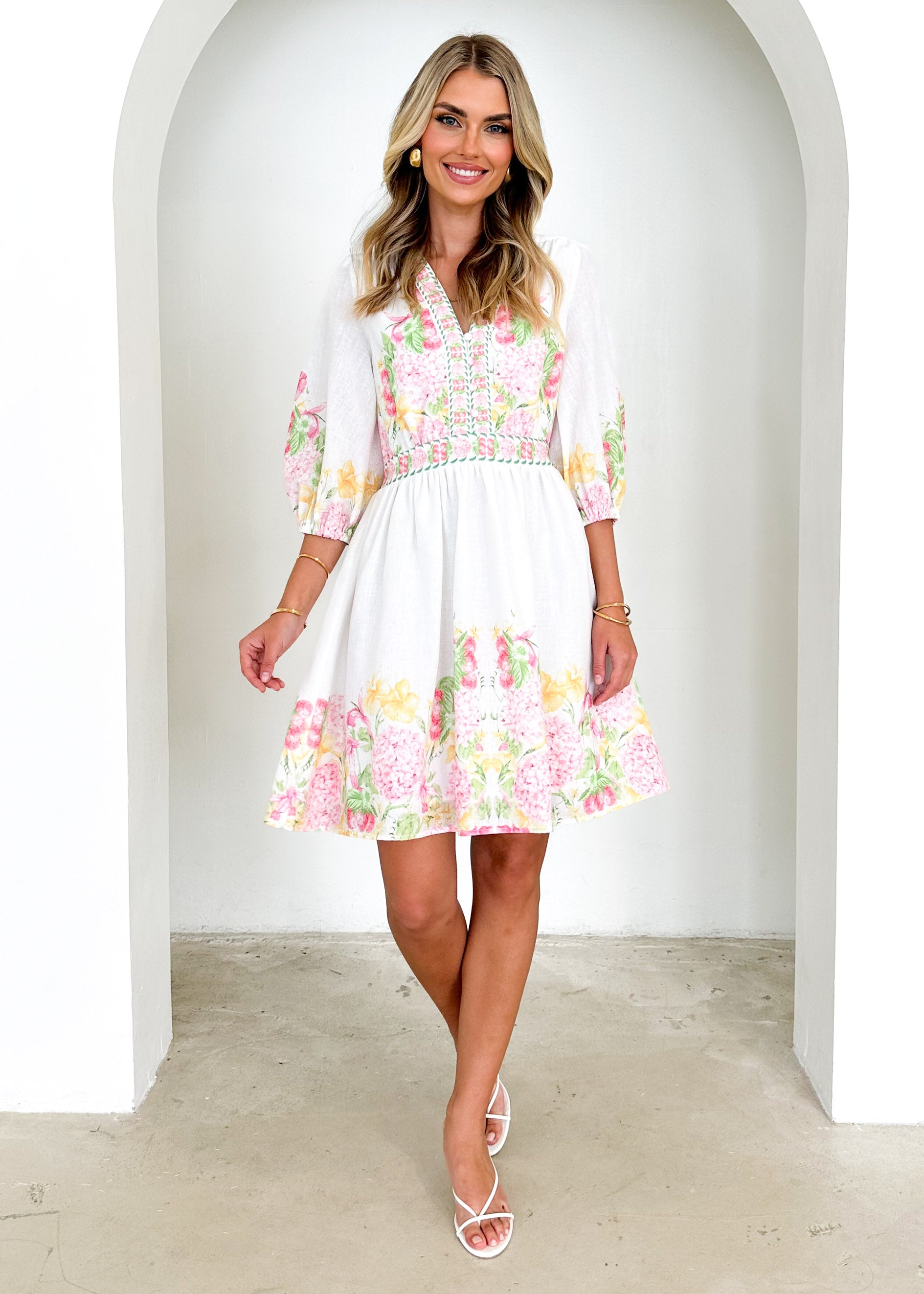 Lielani Dress - Pink Hydrangea