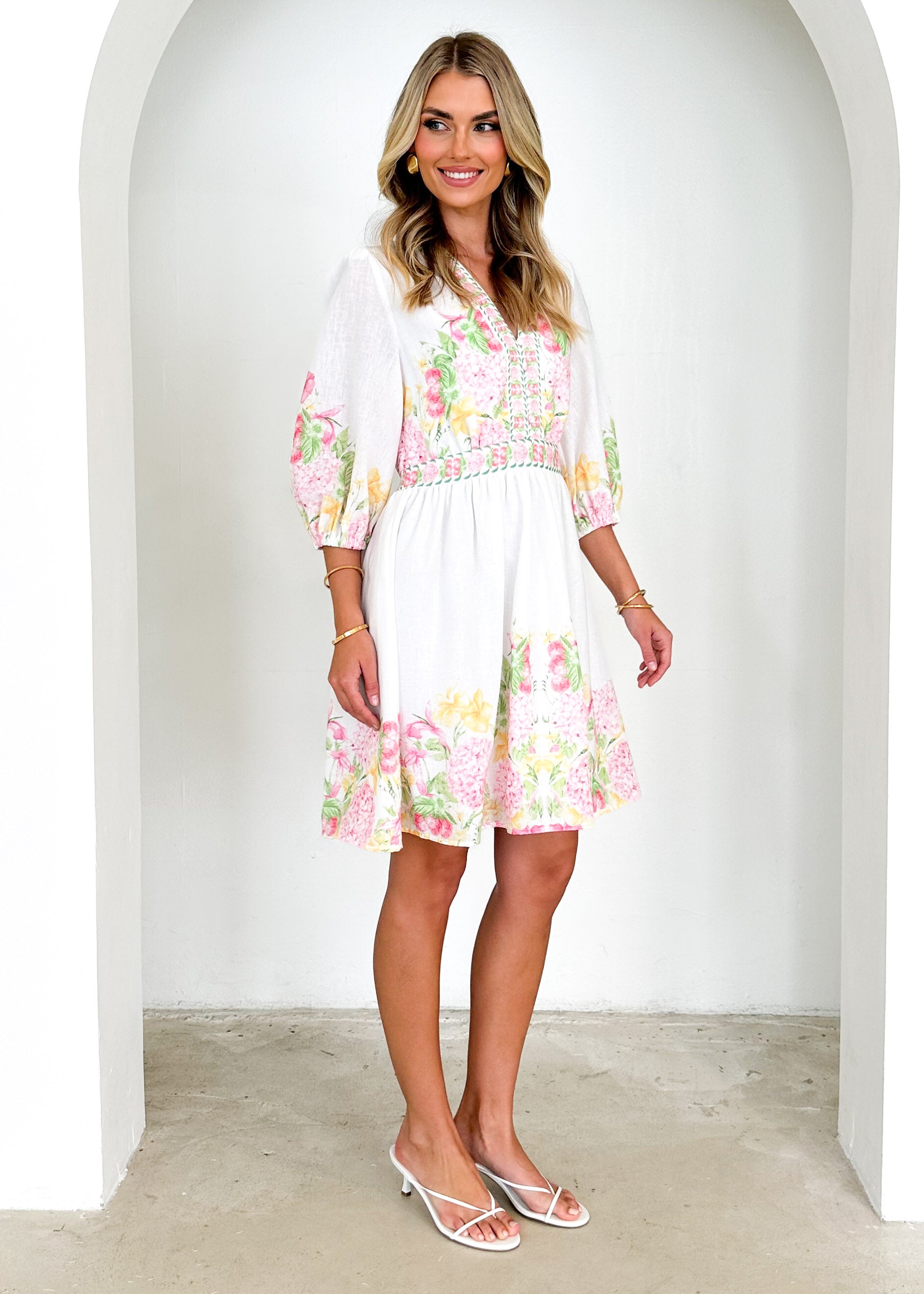 PRE-ORDER : Lielani Dress - Pink Hydrangea