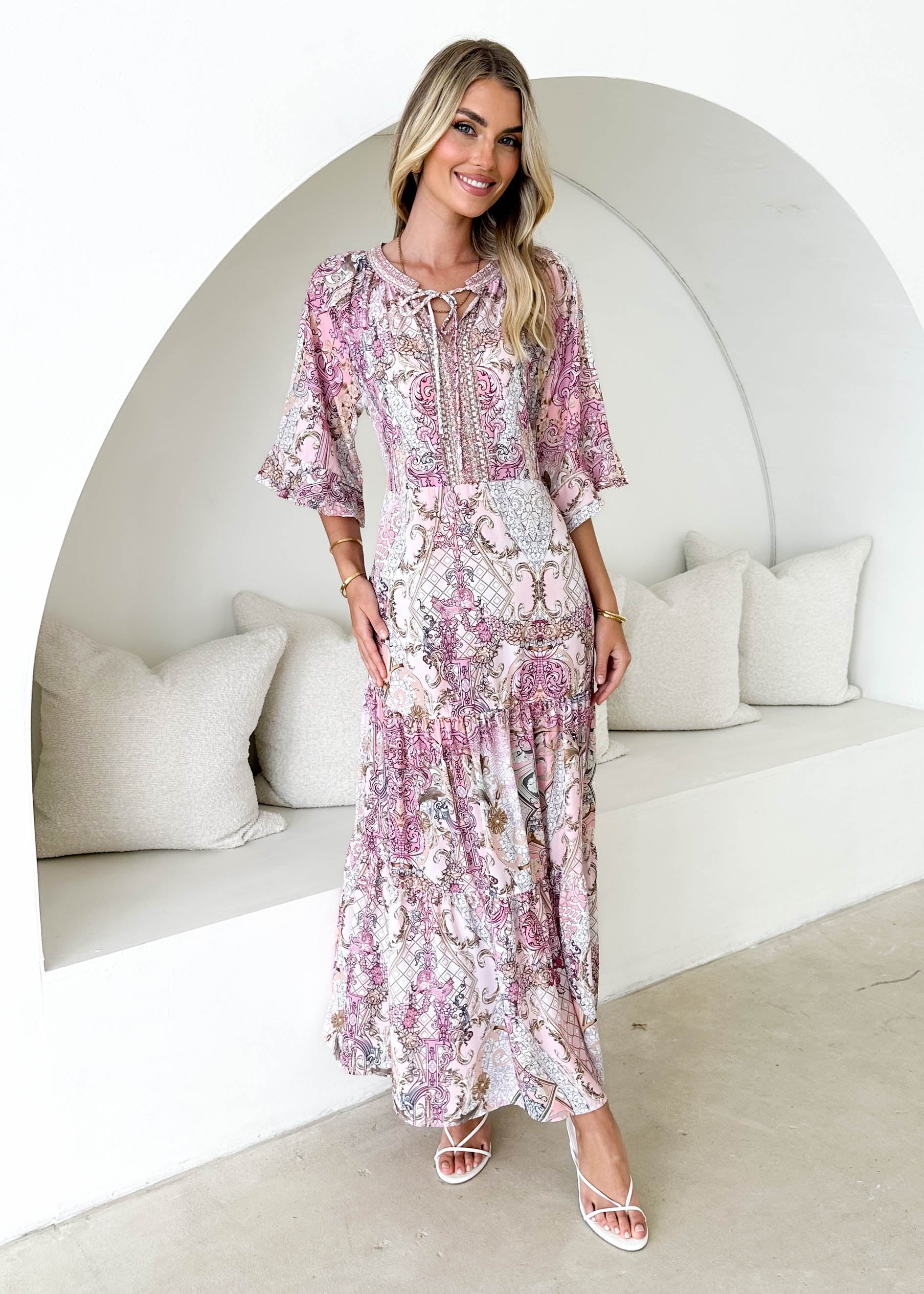 Janiero Maxi Dress - Blush Gem