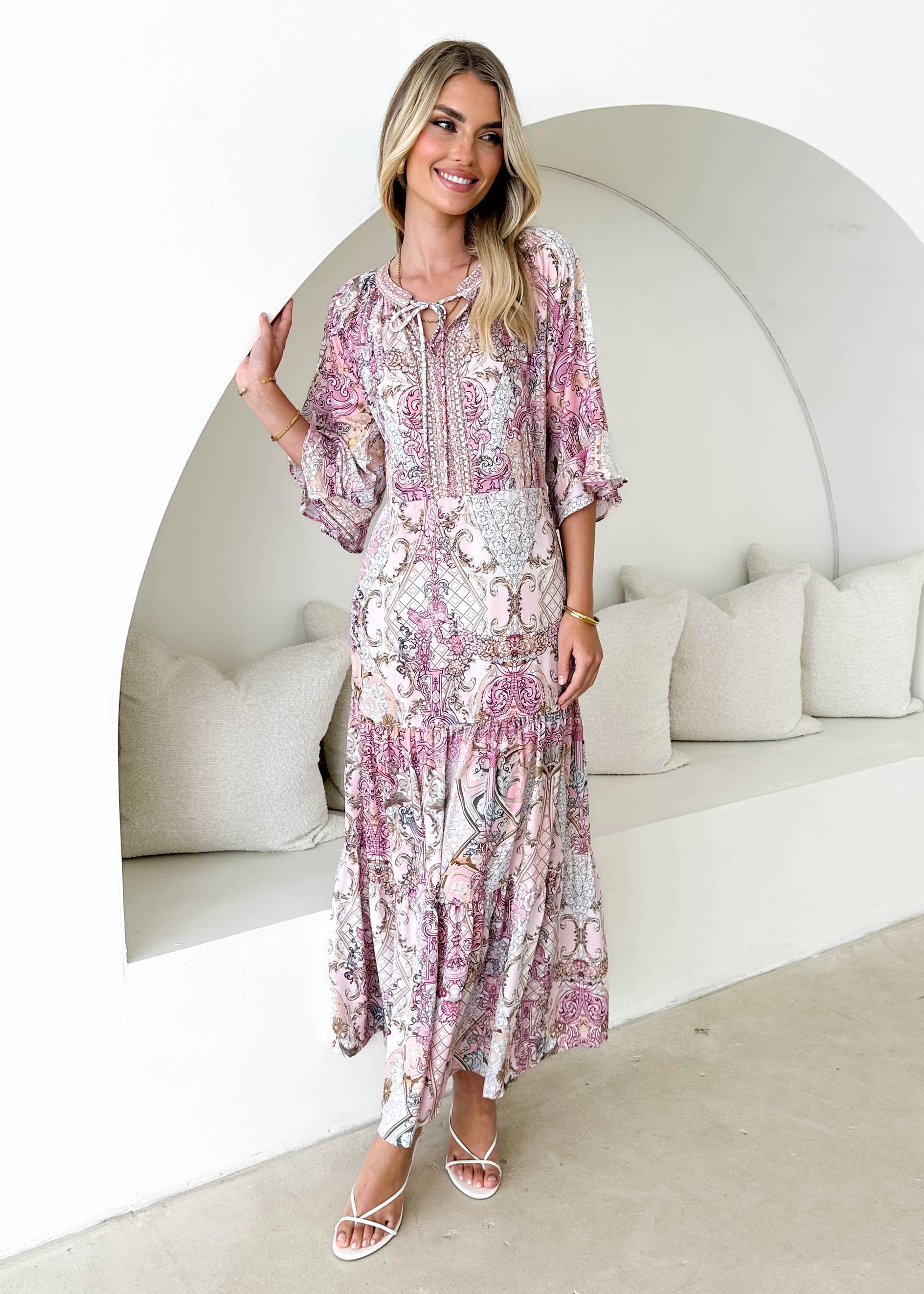 Janiero Maxi Dress - Blush Gem