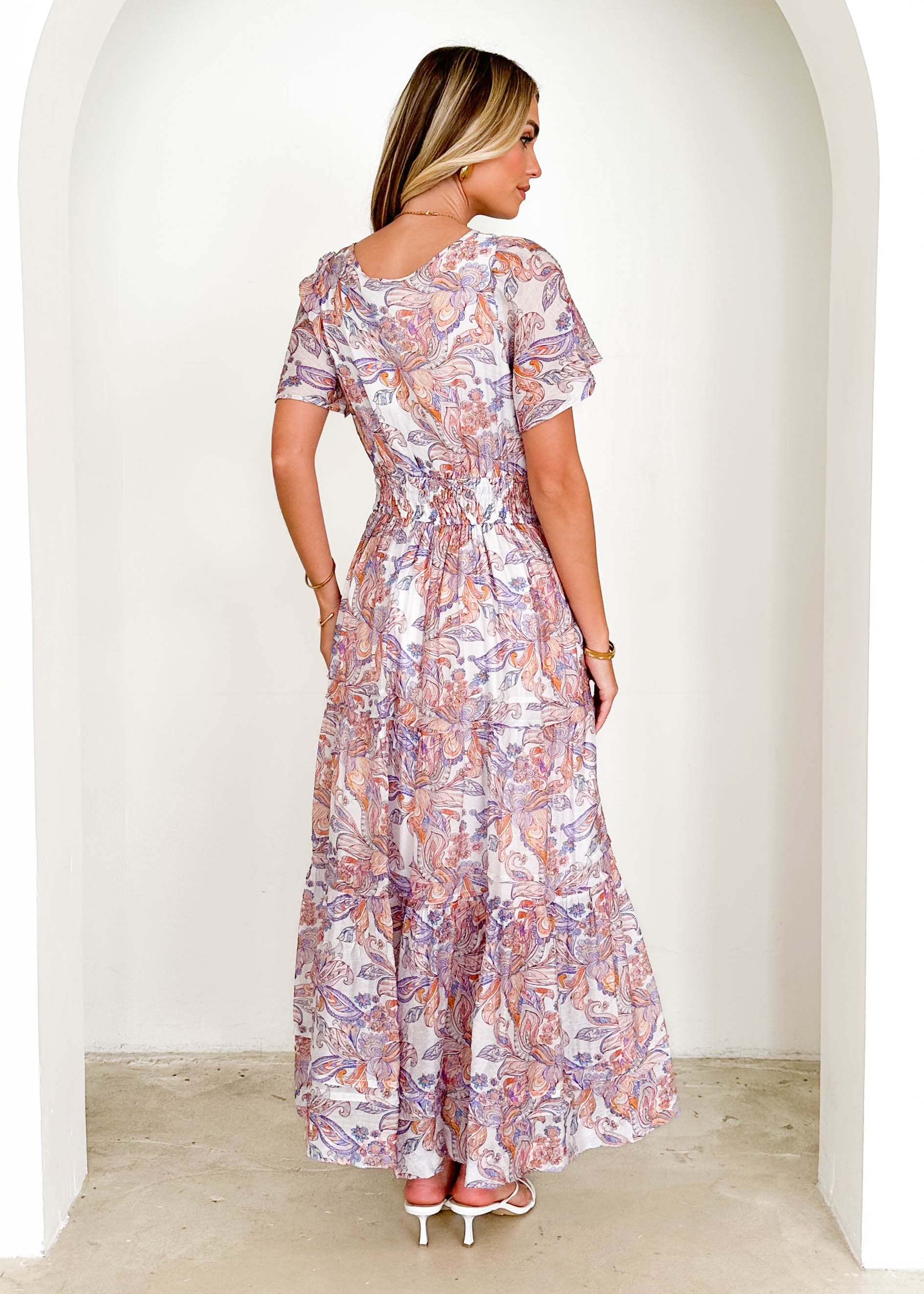 Belladonna Maxi Dress - Lilac Paisley