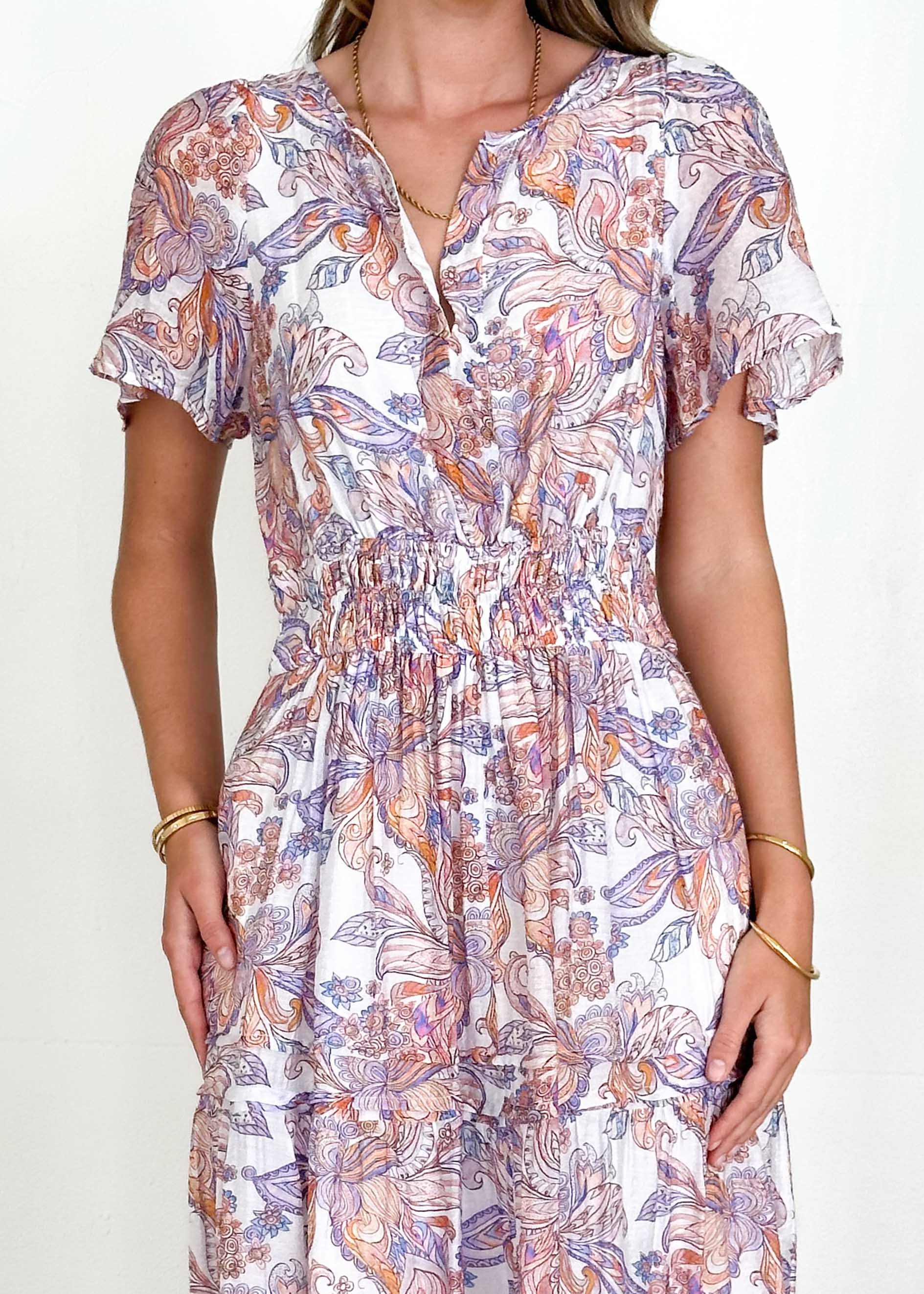 Belladonna Maxi Dress - Lilac Paisley