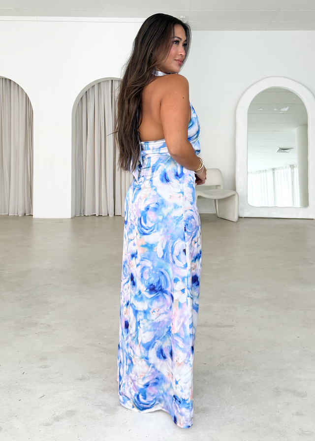 Faith Maxi Dress - Blue Peony