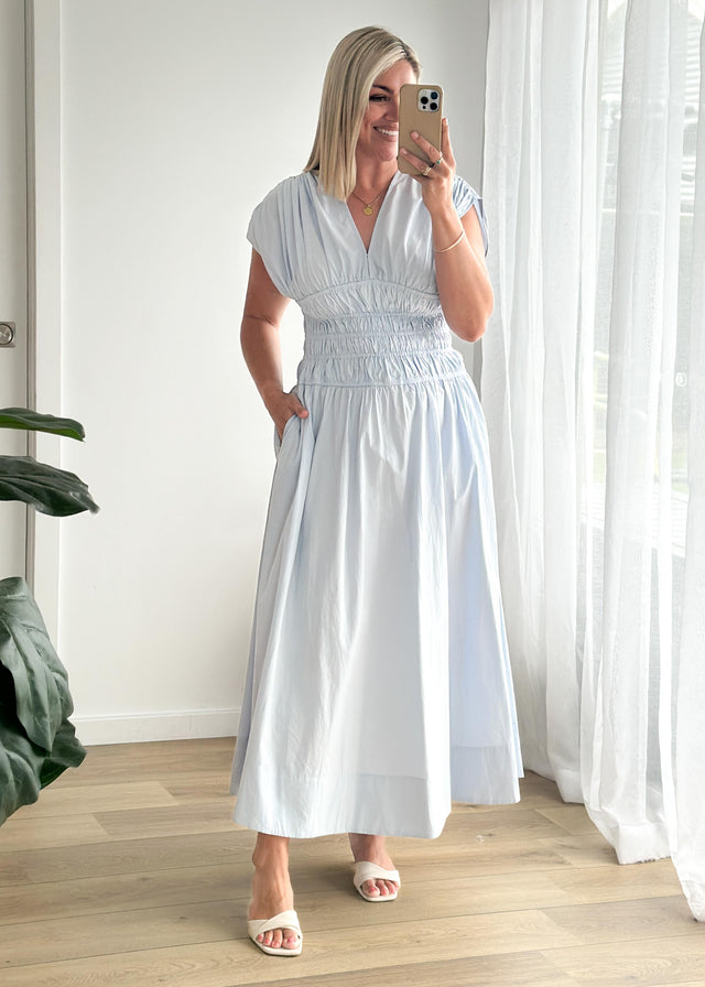 Lorriene Maxi Dress - Baby Blue