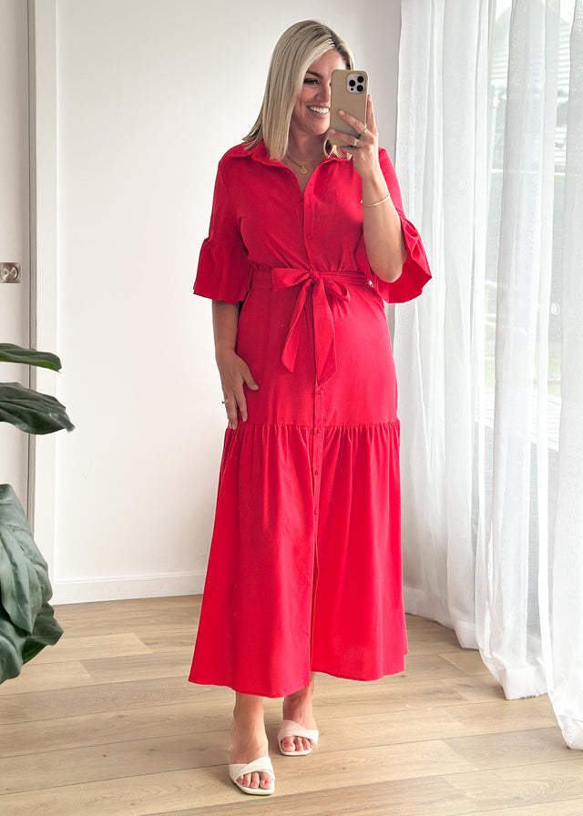 Payton Maxi Dress - Red