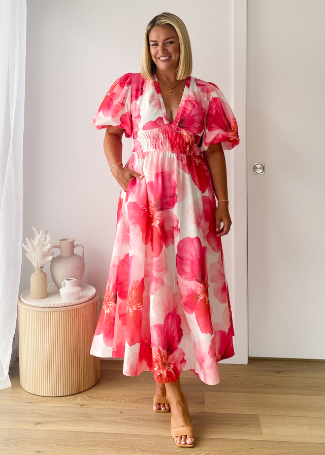 Destiny Maxi Dress - Pink Rose