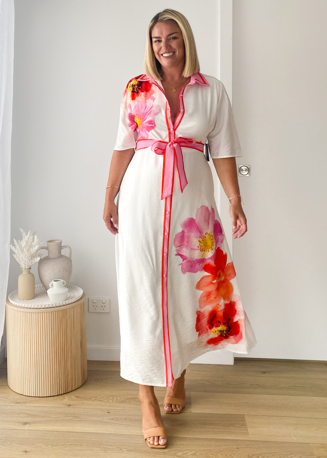 Marlena Maxi Dress - Pink Bloom