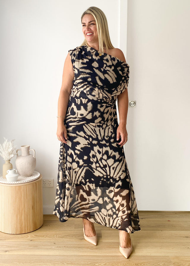 Olsen Off Shoulder Maxi Dress - Butterfly Effect