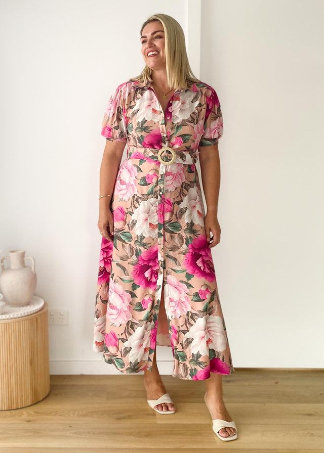 Devora Maxi Dress - Blush Flowers