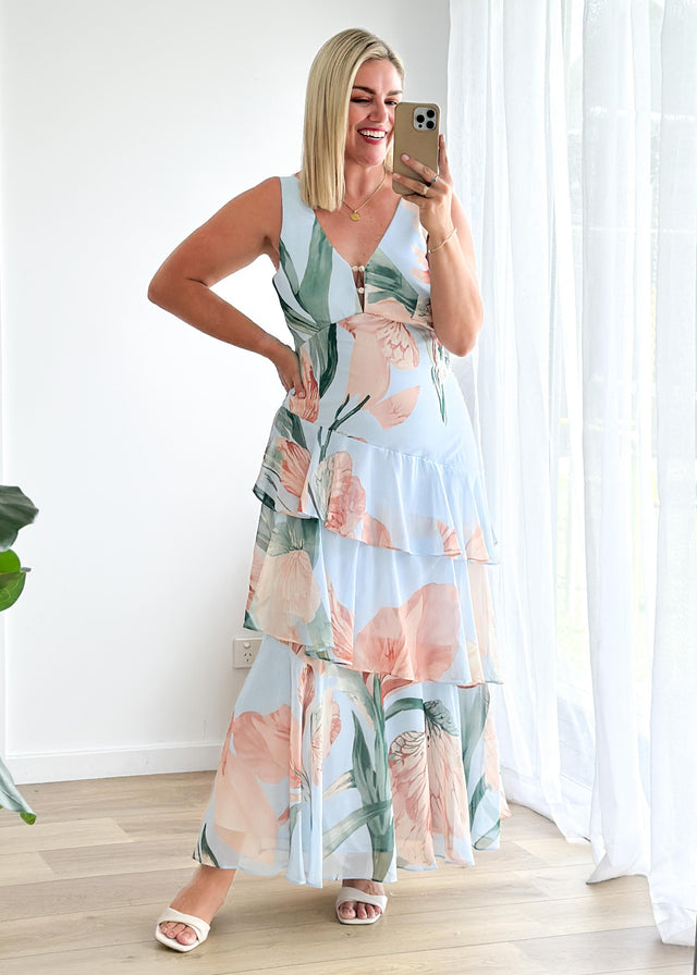 Souline Maxi Dress - Blue Oasis