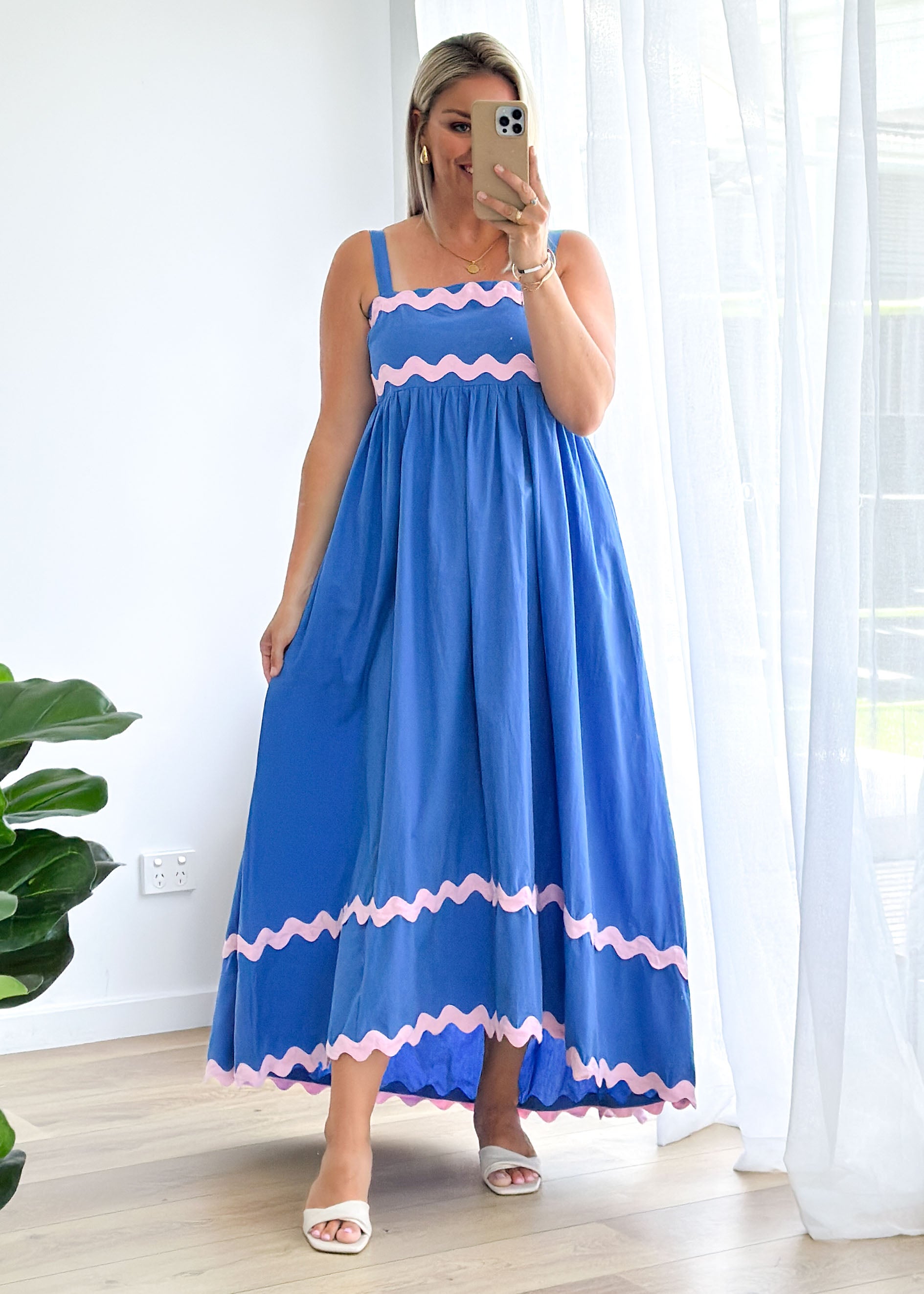 Elton Maxi Dress - Blue