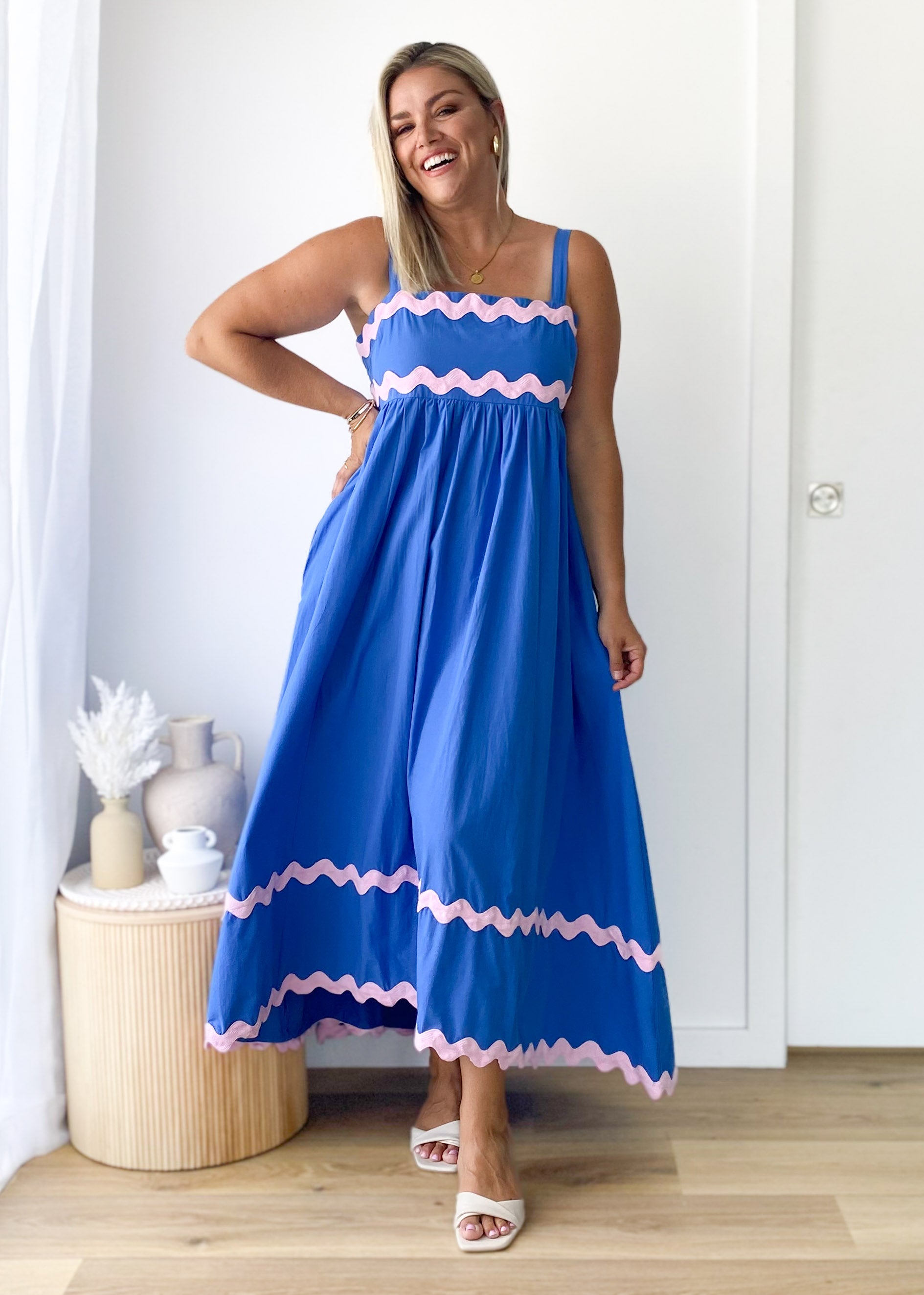 Elton Maxi Dress - Blue