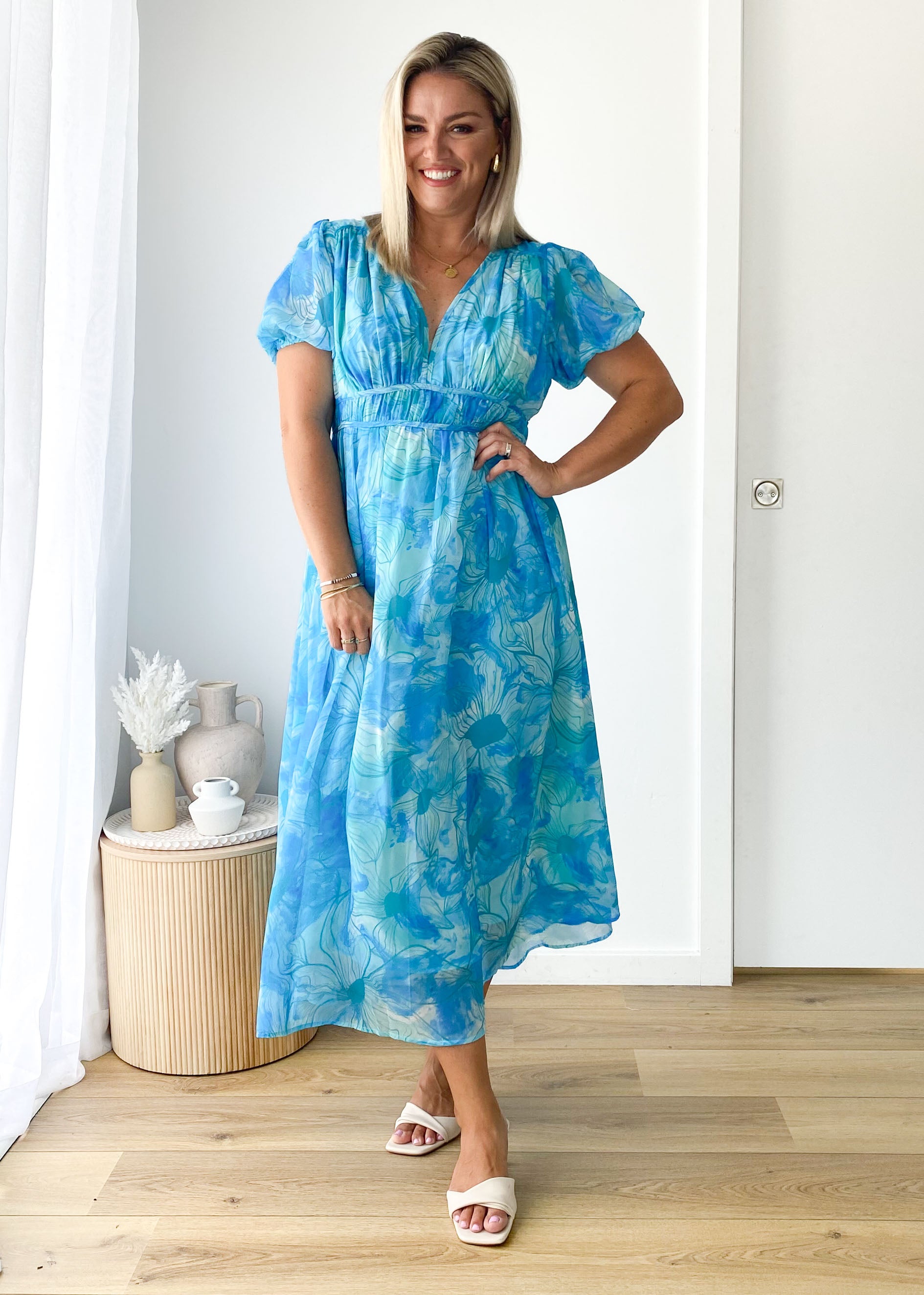 Revival Maxi Dress - Blue Splash