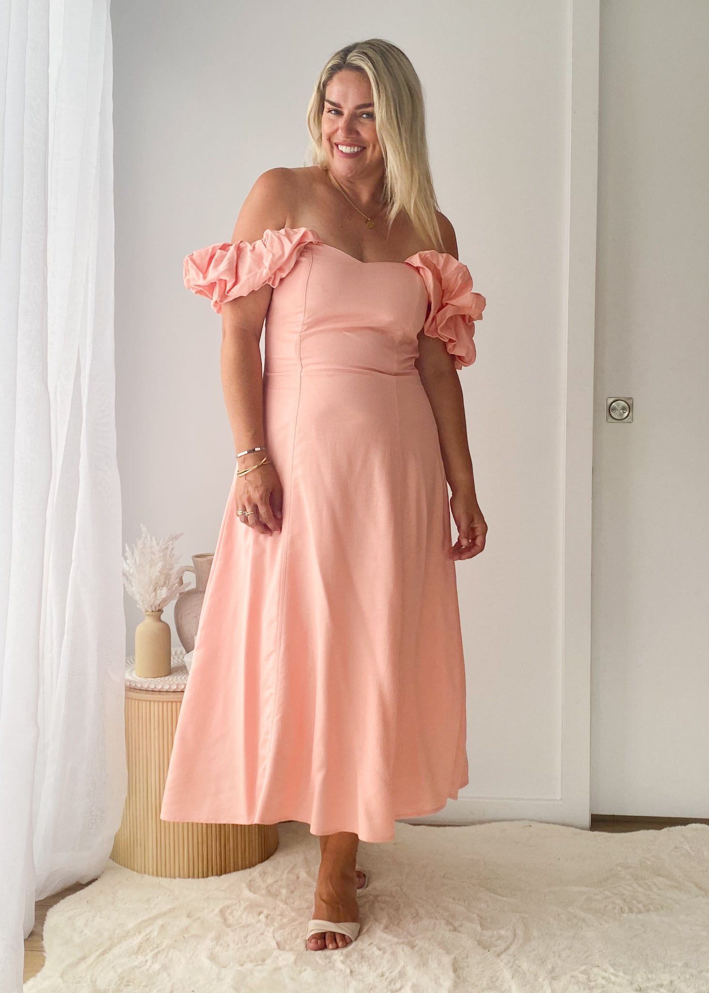 Celtic Midi Dress - Pink