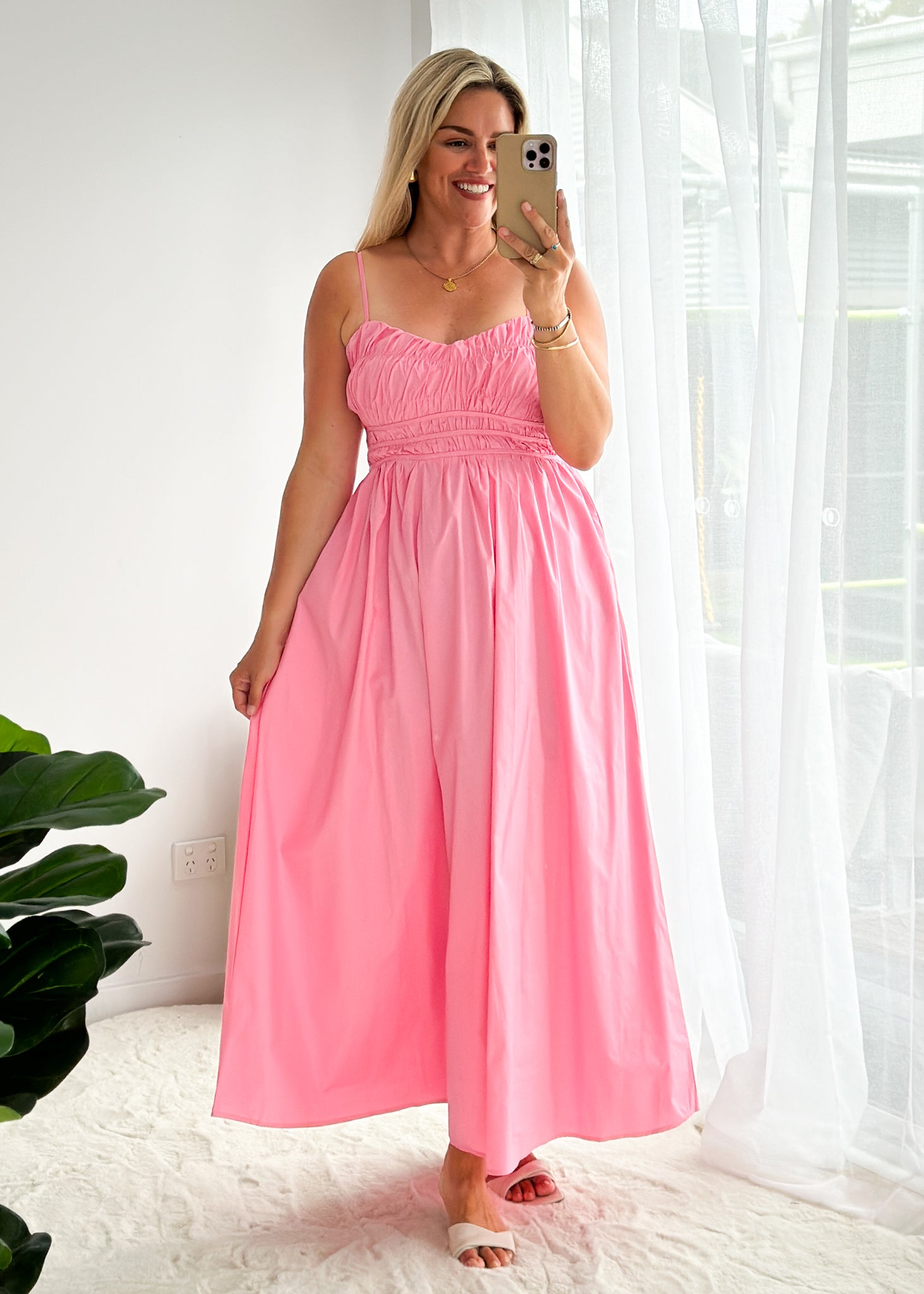 Serafina Maxi Dress - Pink