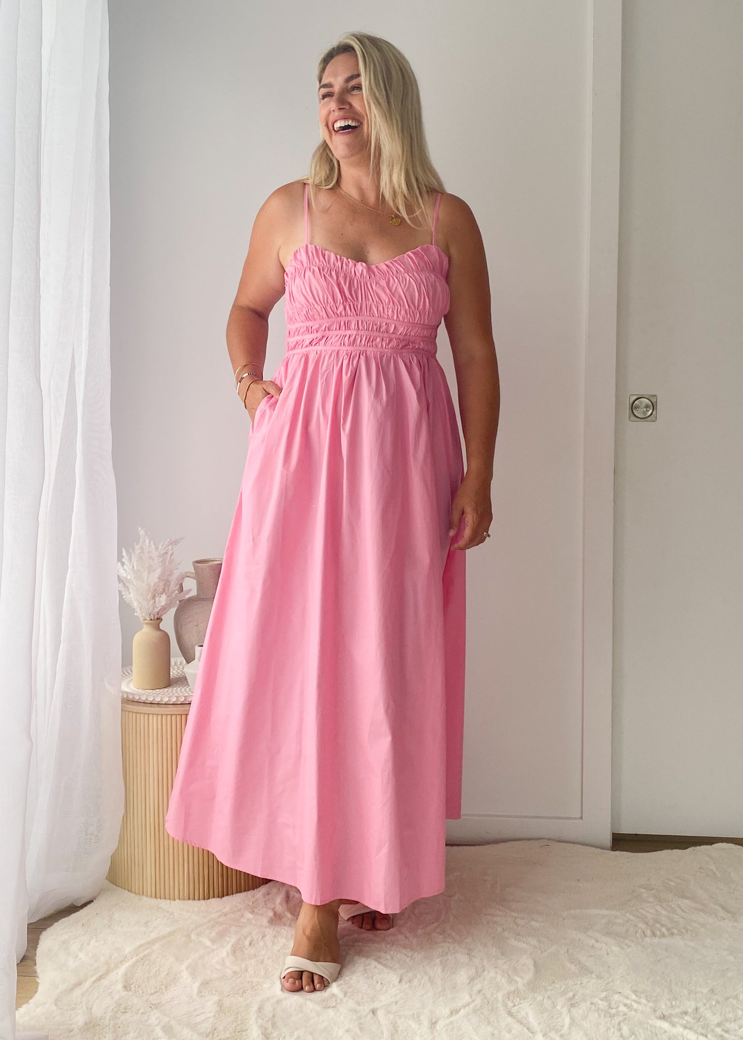 Serafina Maxi Dress - Pink