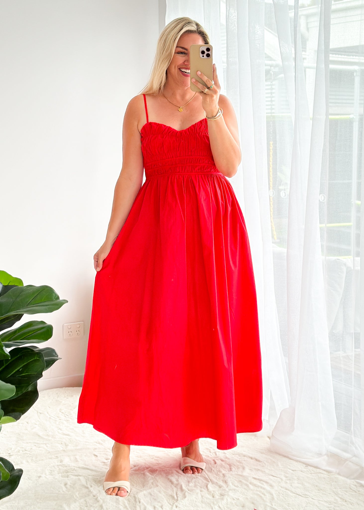 Serafina Maxi Dress - Red