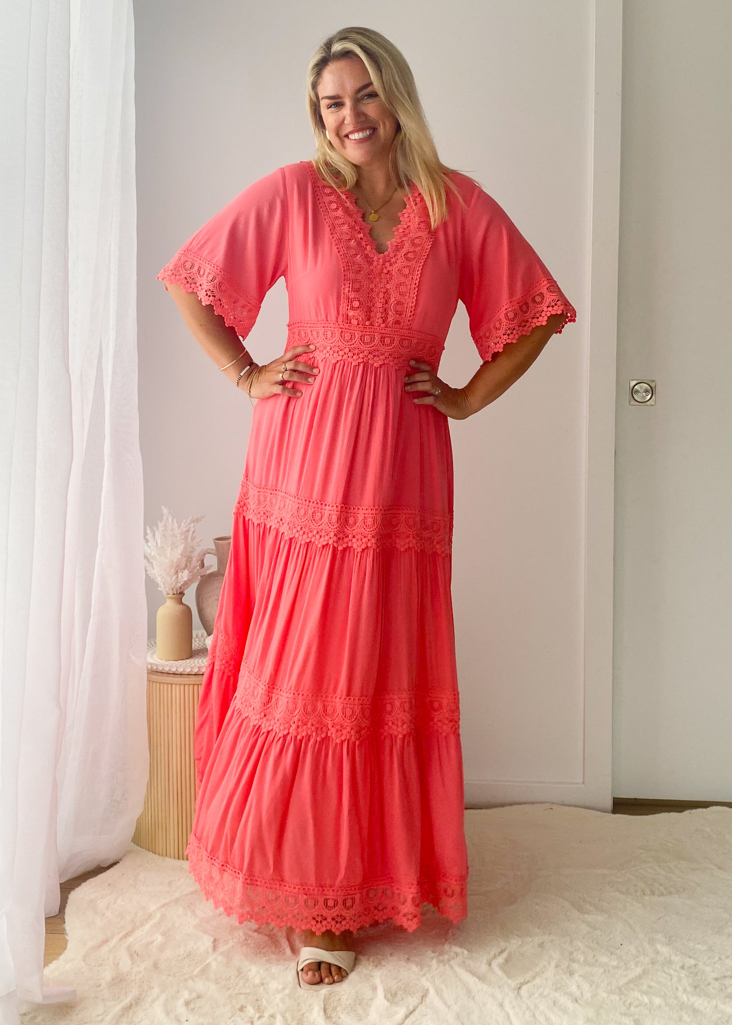 Nakieta Maxi Dress - Watermelon