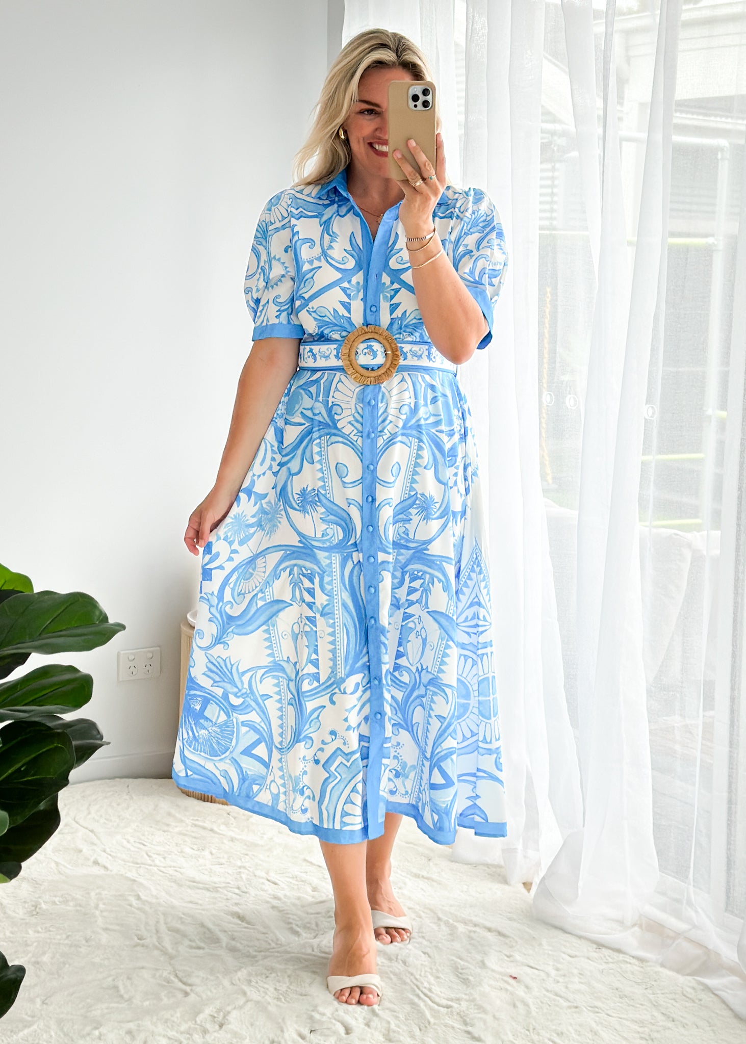 Rosie Maxi Dress - Blue Paisley