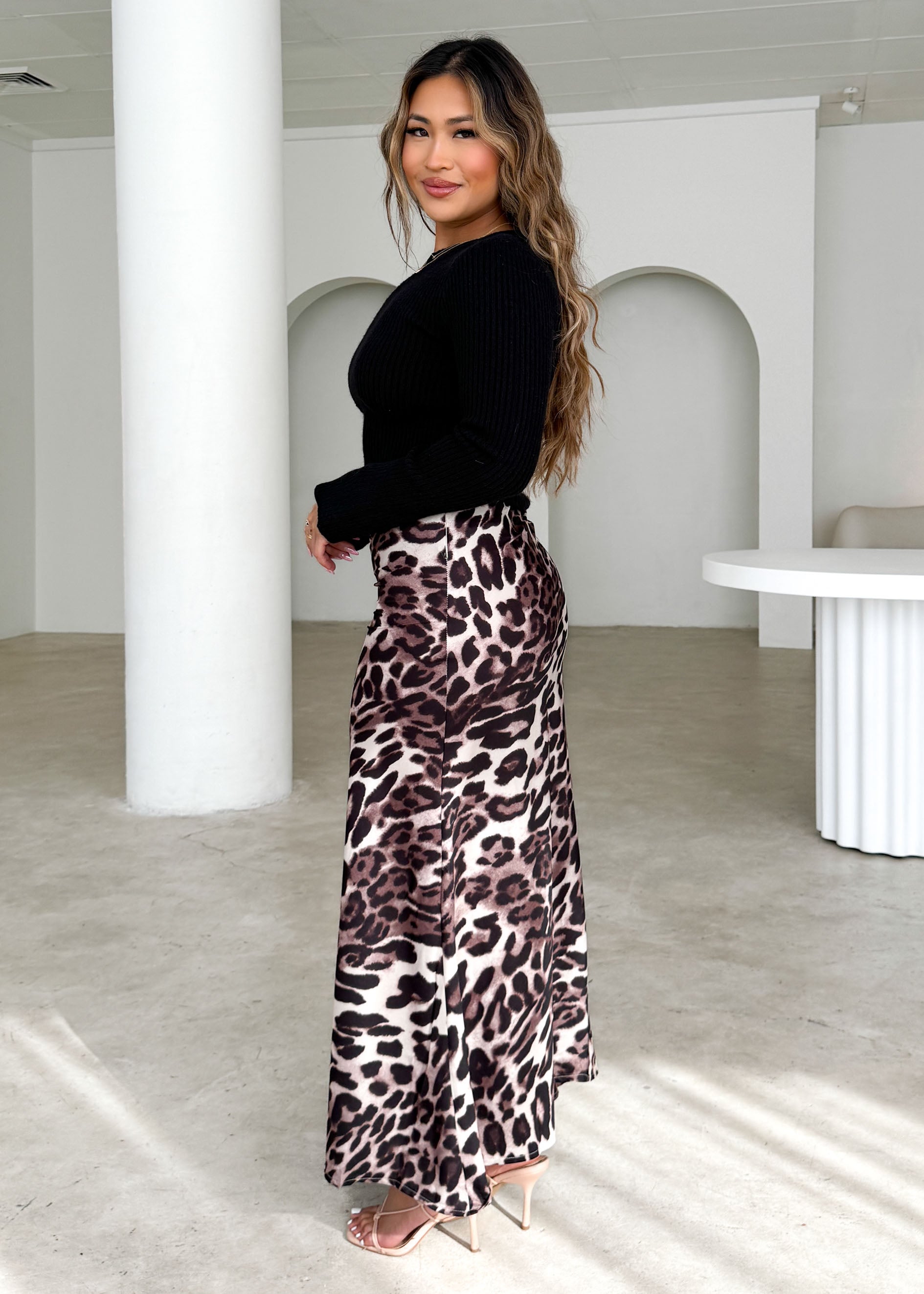 Prekto Maxi Skirt - Leopard